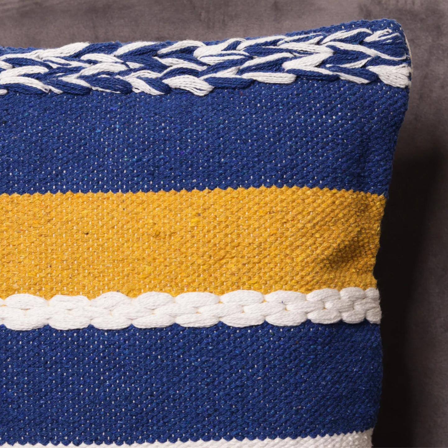 Ayuda Homes - Handloom Cushion Cover - Totally Indian