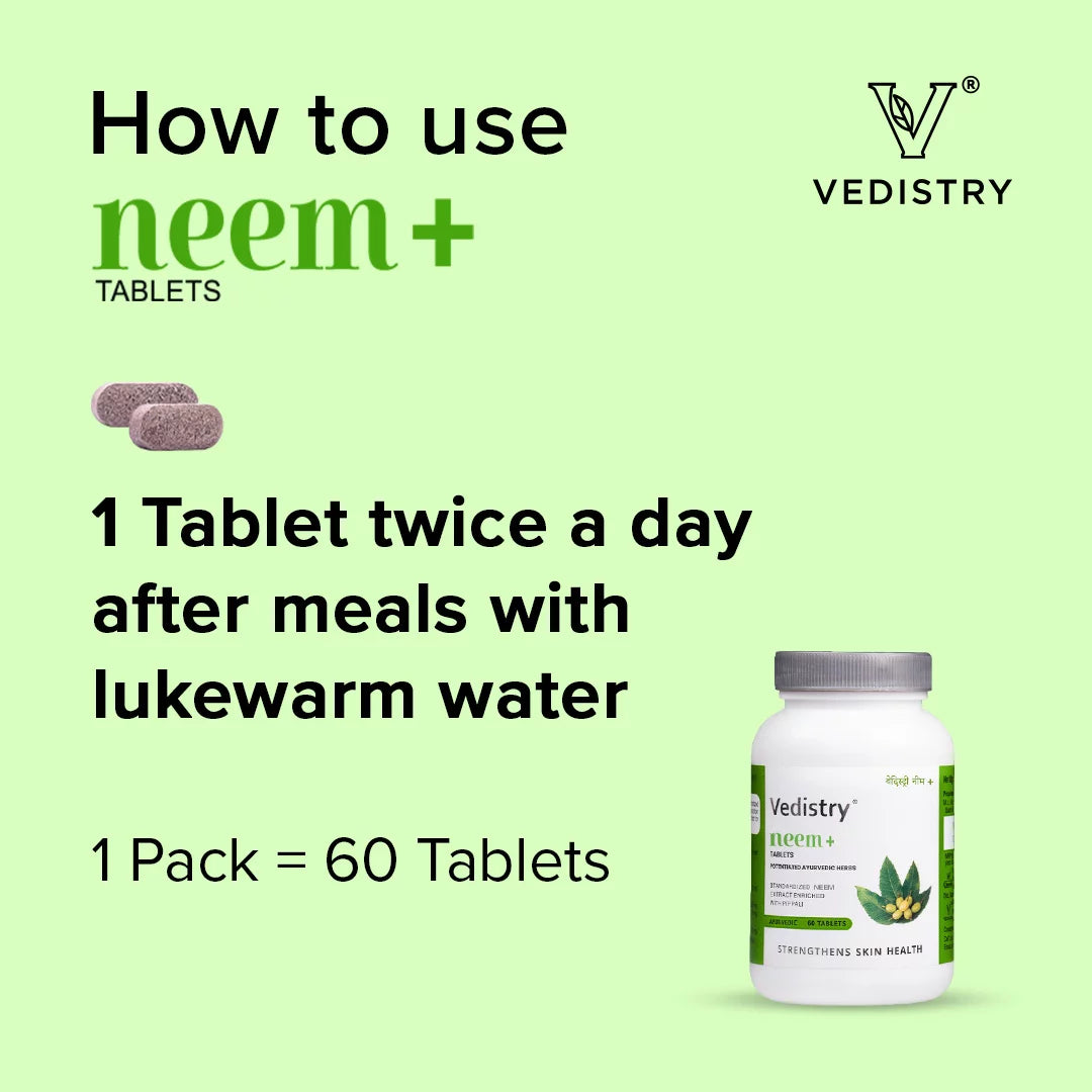 Vedistry Neem+ Tablets - Totally Indian