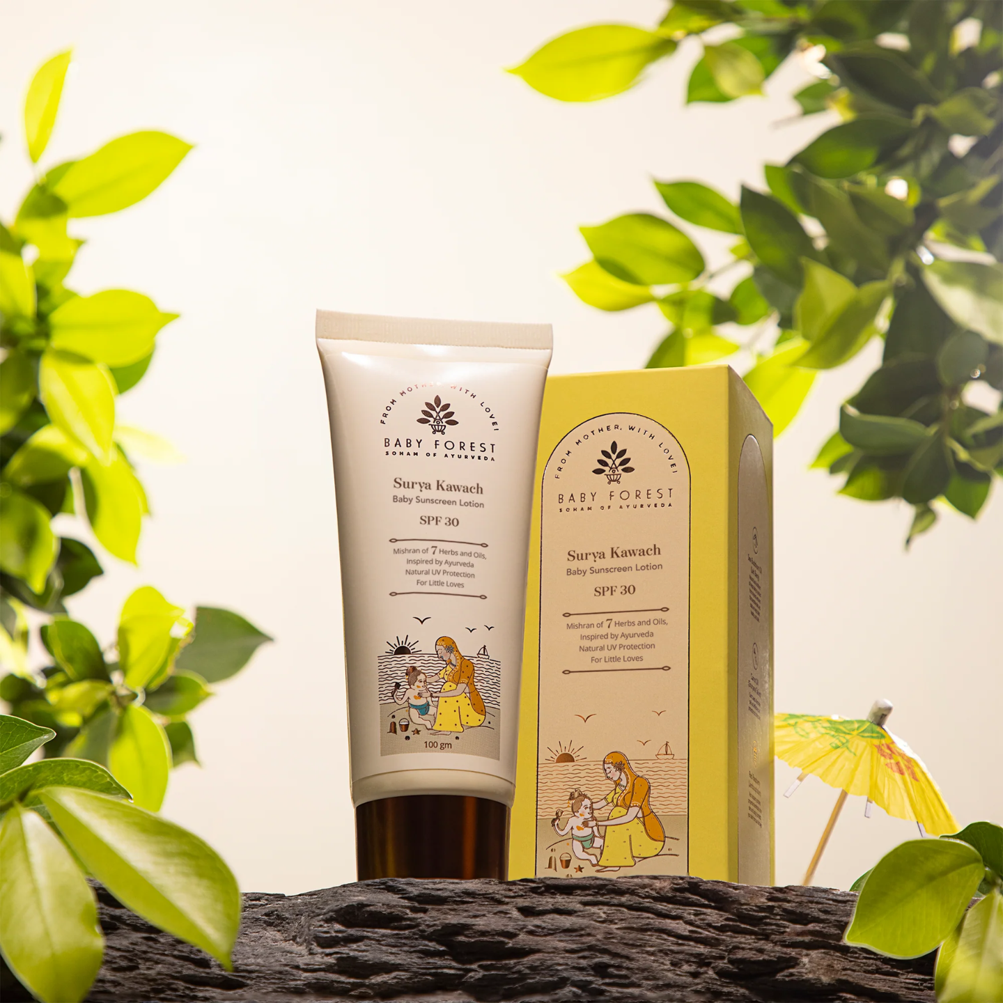 Baby Forest Surya Kawach SPF30 Baby Sunscreen Lotion - Totally Indian