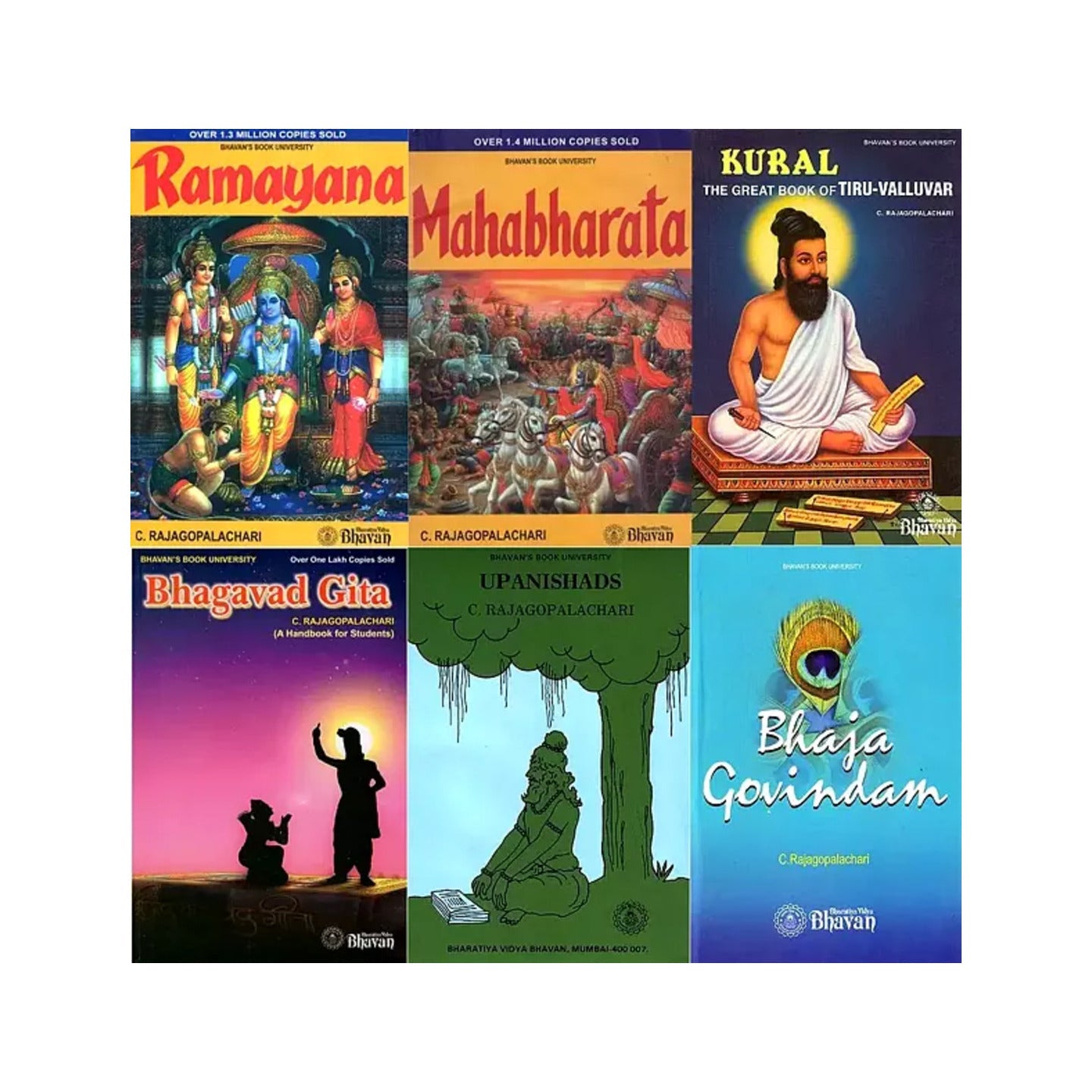 Scriptures Translated By C. Rajagopalachari (Set Of 6 Books) - Totally Indian
