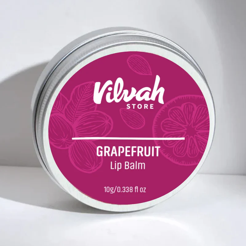 Vilvah STORE Grapefruit Lip Balm | For Dry Damaged And Chapped Lips | Moisturizing Lip Balms | Enriched With Shea Butter, Unrefined Beeswax & Essential Oilsilvah  Grapefruit Lip Balm | For Dry Damaged And Chapped Lips | Moisturizing Lip Balms | Enriched With Shea Butter, Unrefined Beeswax & Essential Oils | Indian product Online Shopping Store