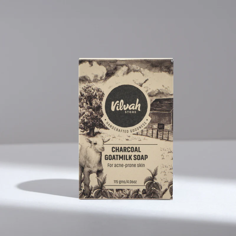 Vilvah Charcoal Goat Milk Soap | Indian product Online Shopping Store