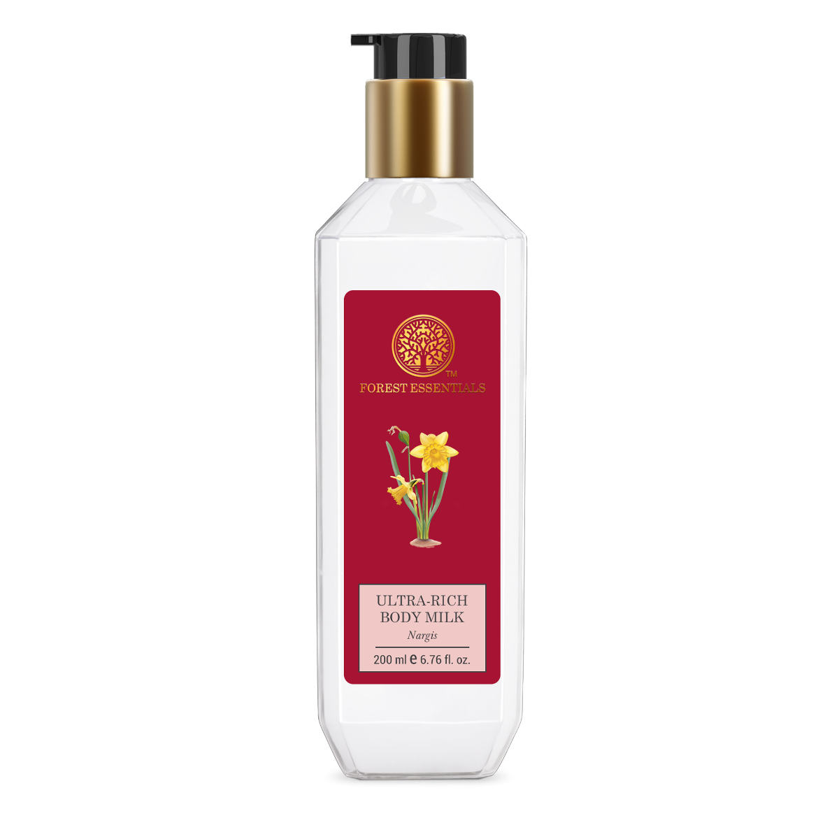 Forest Essentials Ultra-Rich Body Milk Nargis | Ayurvedic Nourishing Body Lotion to Replenish Skin Moisture and Leave it Smooth & Scented | Indian product Online Shopping Store