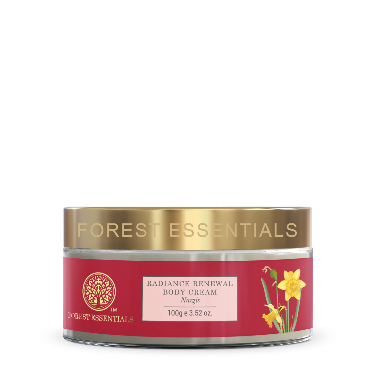 Forest Essentials Radiance Renewal Body Cream Nargis | With Cocoa Butter & Nargis Essential Oil for Soft, Glowing Skin | Ayurvedic Nourishing Body Cream | Indian product Online Shopping Store