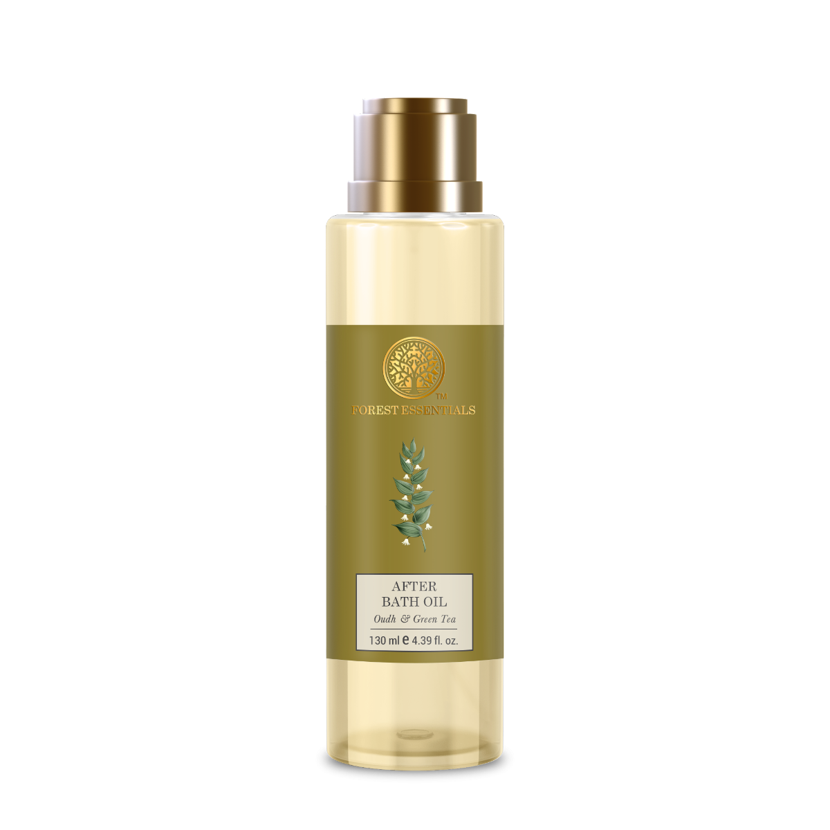 Forest Essentials After Bath Oil Oudh & Green Tea | After Shower on Wet Skin | Keeps Skin Hydrated | For Lightly Scented & Soft Skin | For Daily Use | Indian product Online Shopping Store