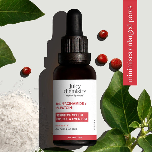 Juicy Chemistry 10% Niacinamide + 2% Ectoin Face Serum | Indian product Online Shopping Store