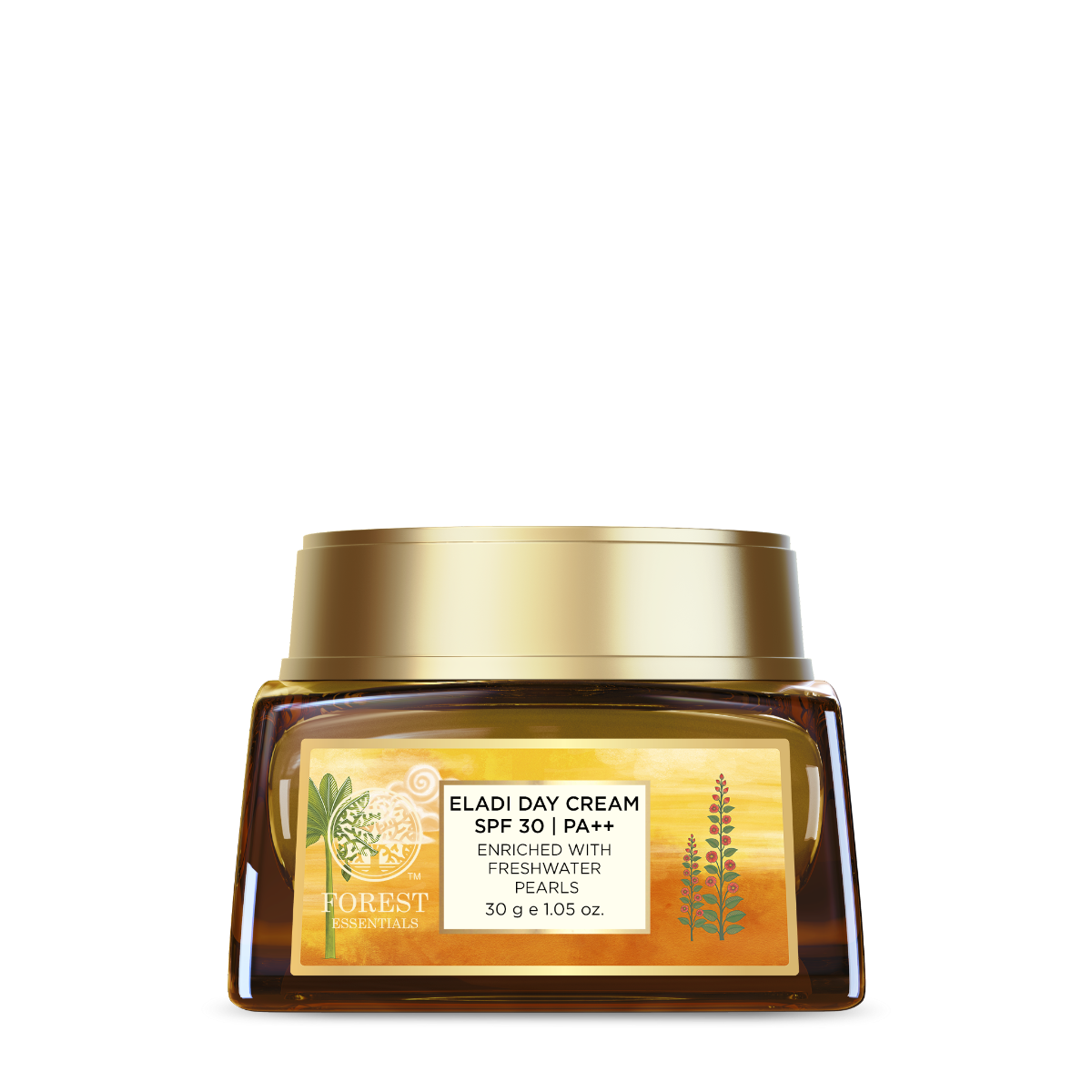 Forest Essentials Eladi Day Cream with SPF 30 | Ayurvedic Face Cream for Normal to Acne Prone Skin | Vitamin C, Niacinamide & Zinc Bhasma | Unique Formula with Fresh-Water Pearl Paste | Clears Blemishes | Indian product Online Shopping Store