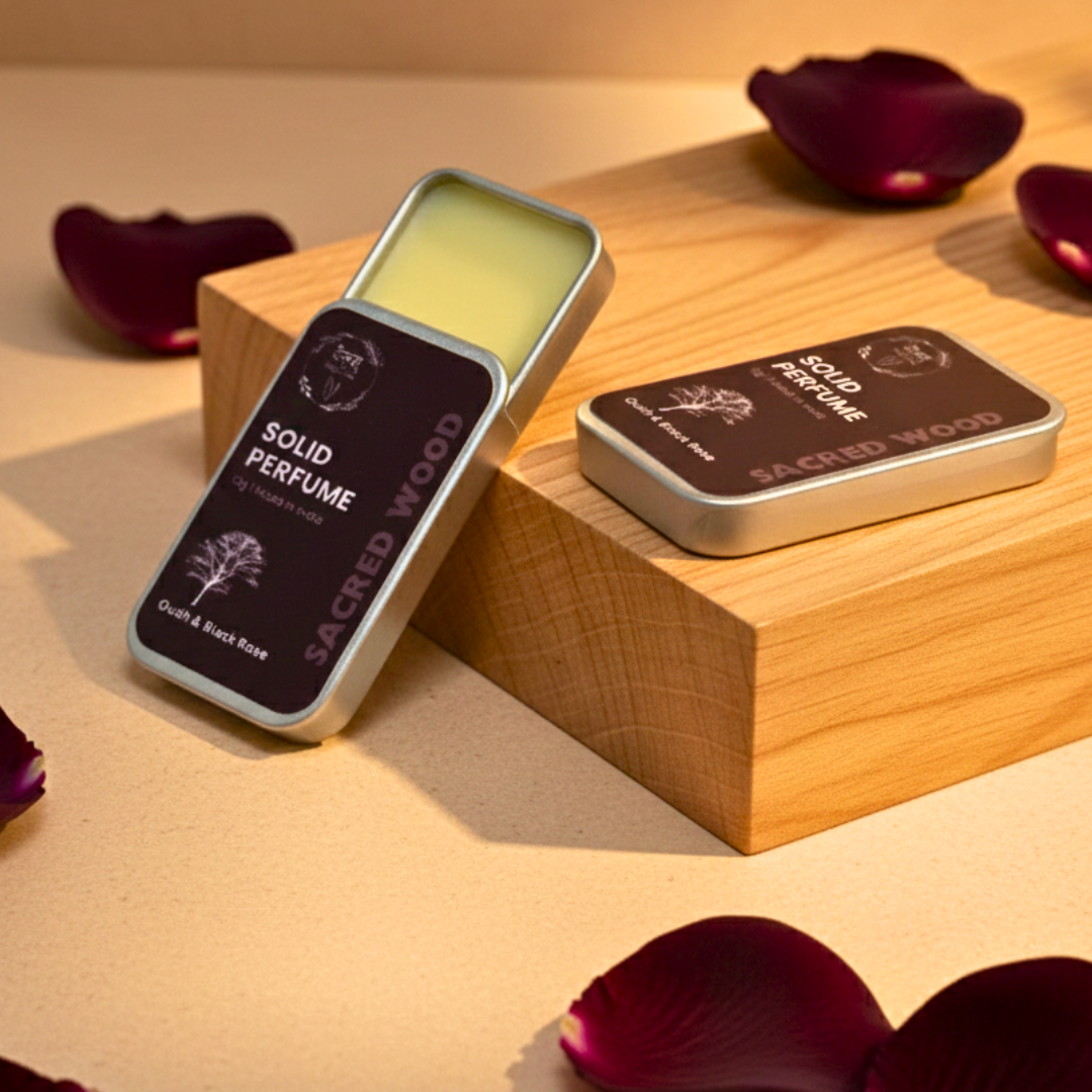 Desam Organics Sacred Wood Solid Perfume For Men & Women | Indian product Online Shopping Store
