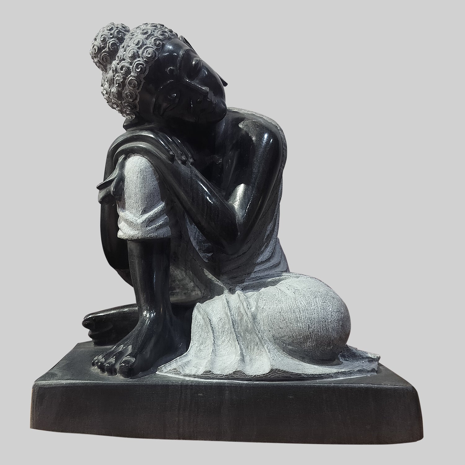 Black Marble Thinking Buddha 20 in_1 | Indian product Online Shopping Store