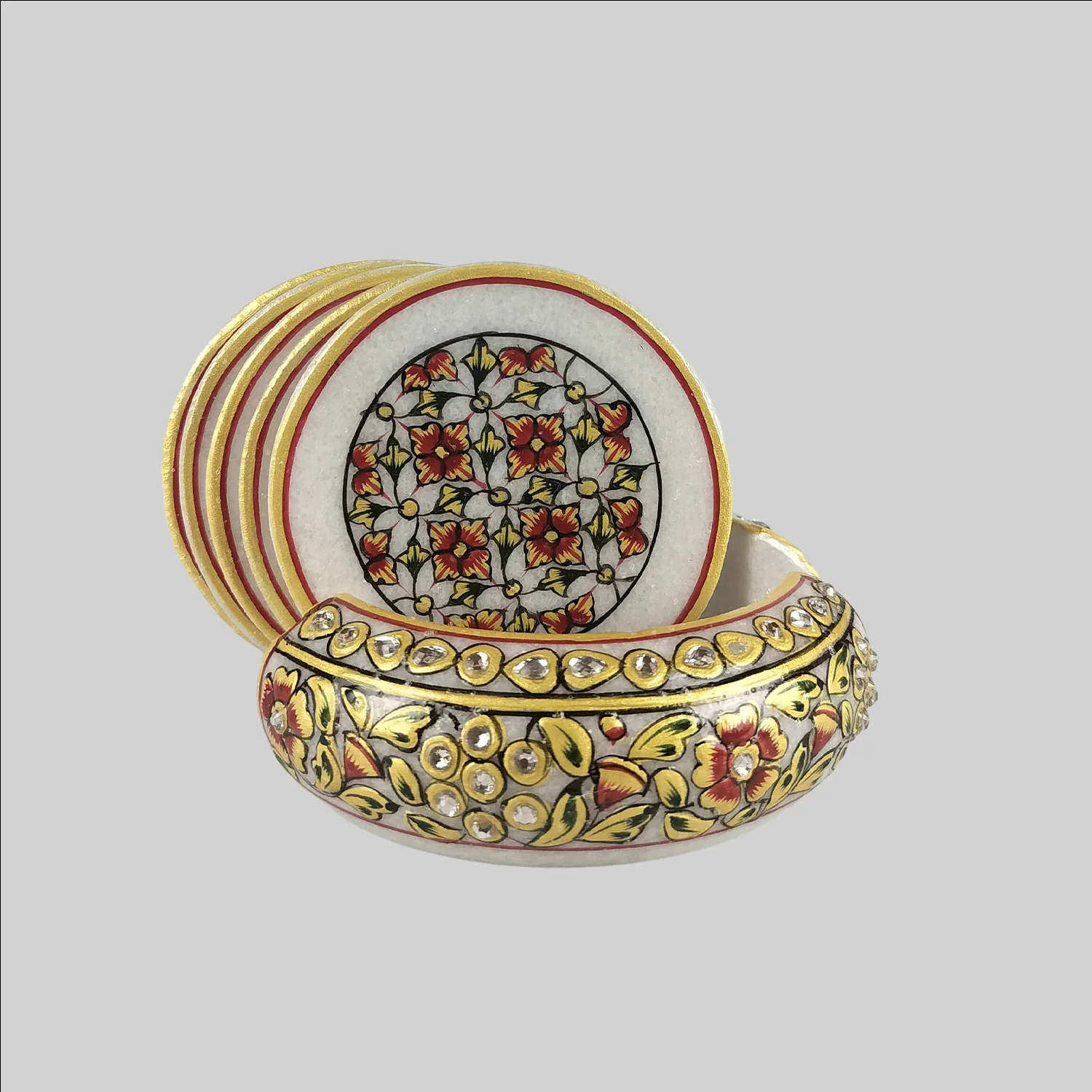Marble Tea Coaster (S6)_2 | Indian product Online Shopping Store