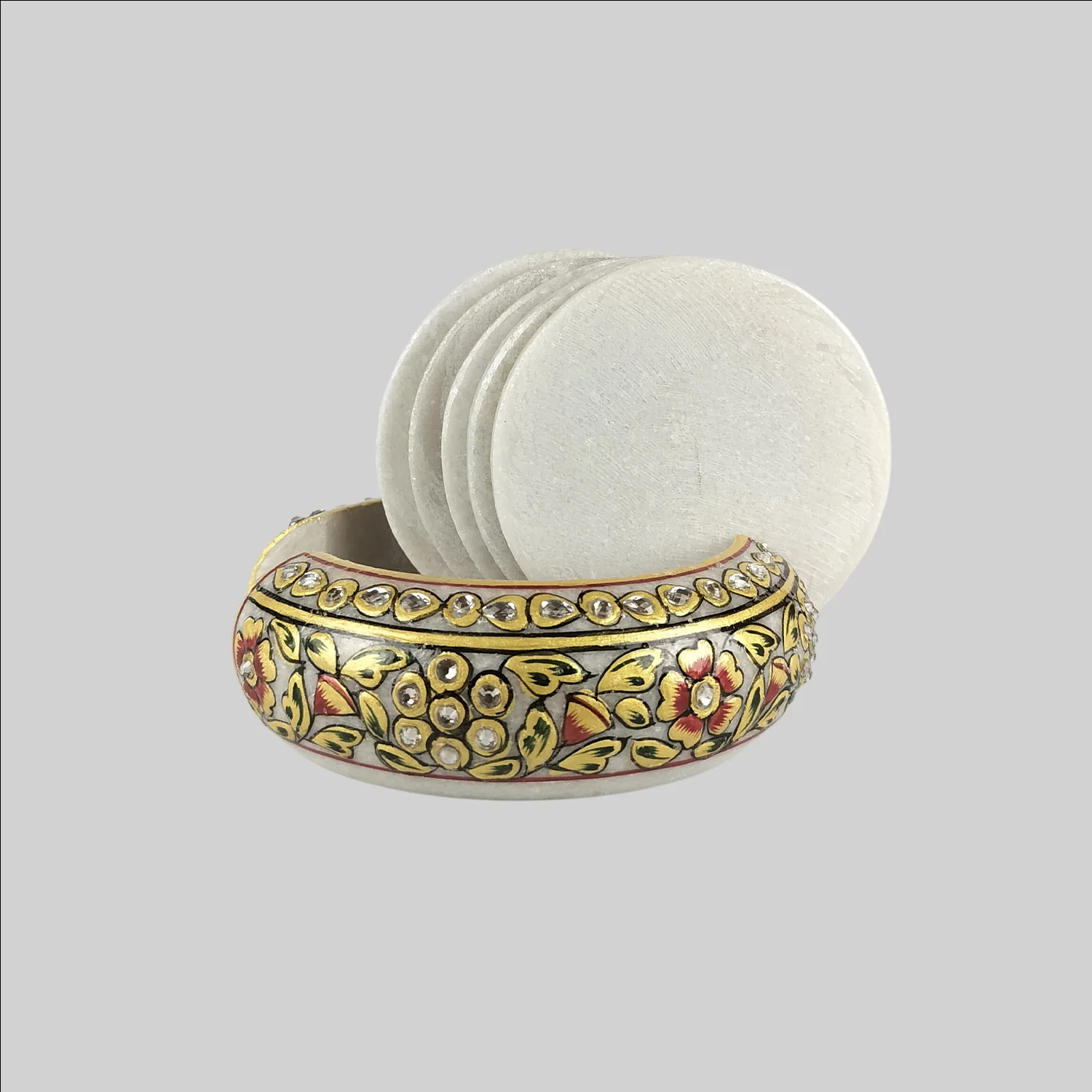Marble Tea Coaster (S6)_3 | Indian product Online Shopping Store