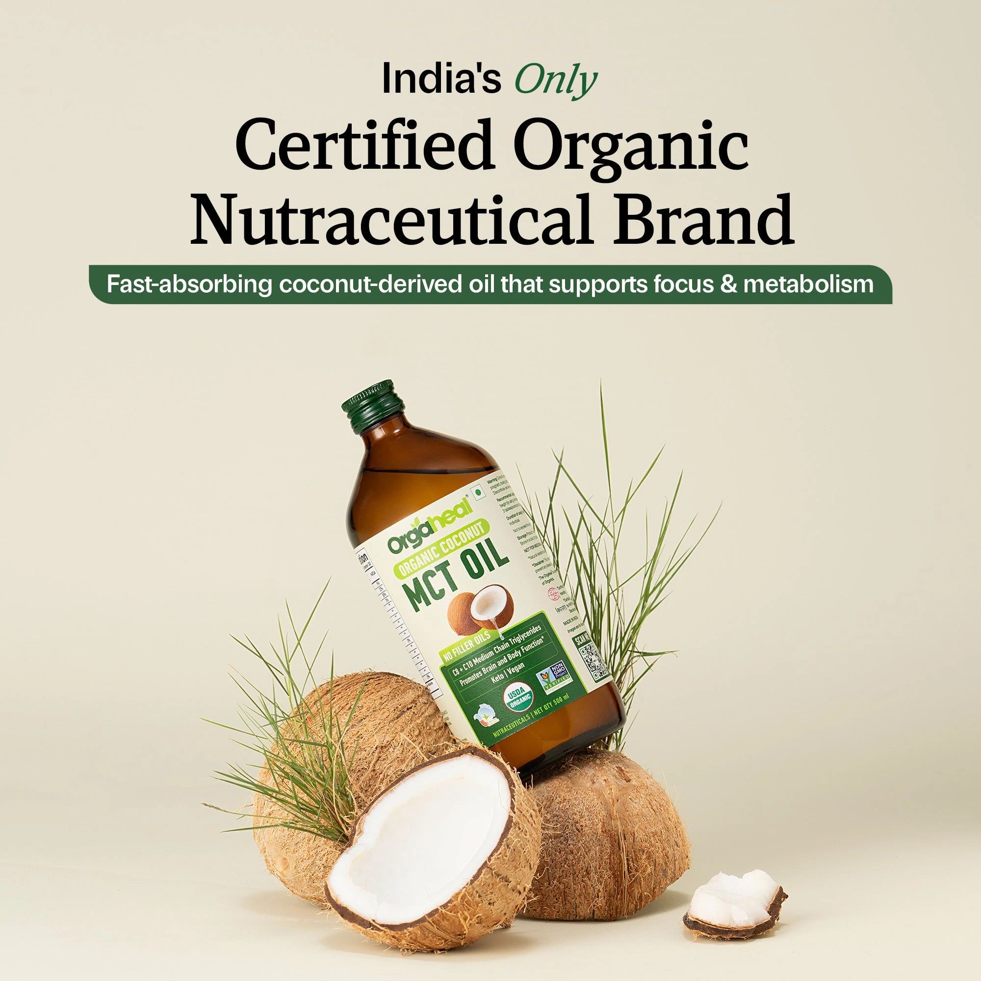 Organic Coconut MCT Oil_3 | Indian product Online Shopping Store