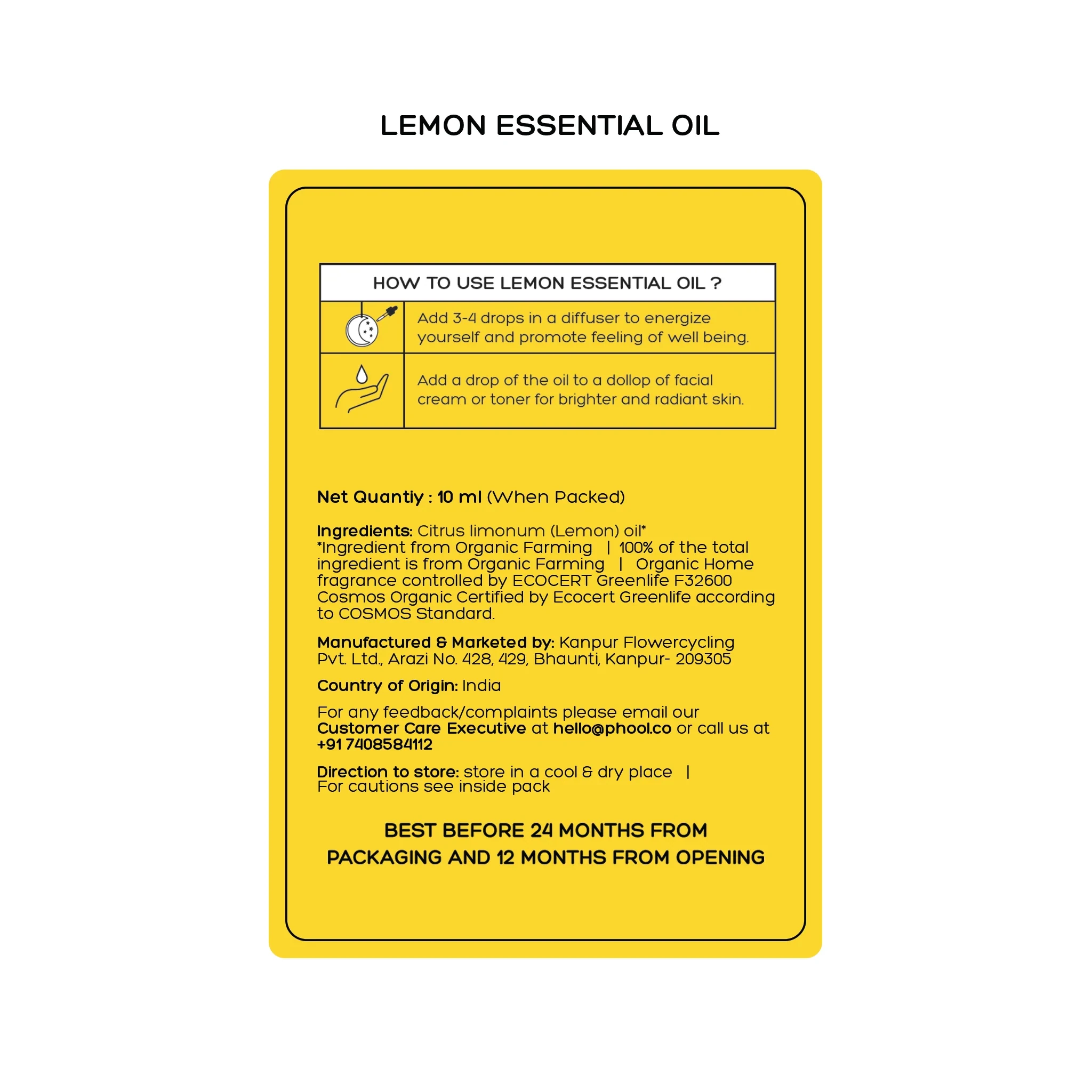 Phool Lemon Essential Oil_5 | Indian product Online Shopping Store
