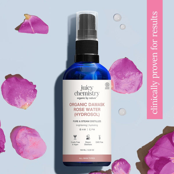 Juicy Chemistry Organic Damask Rose Water (Hydrosol)