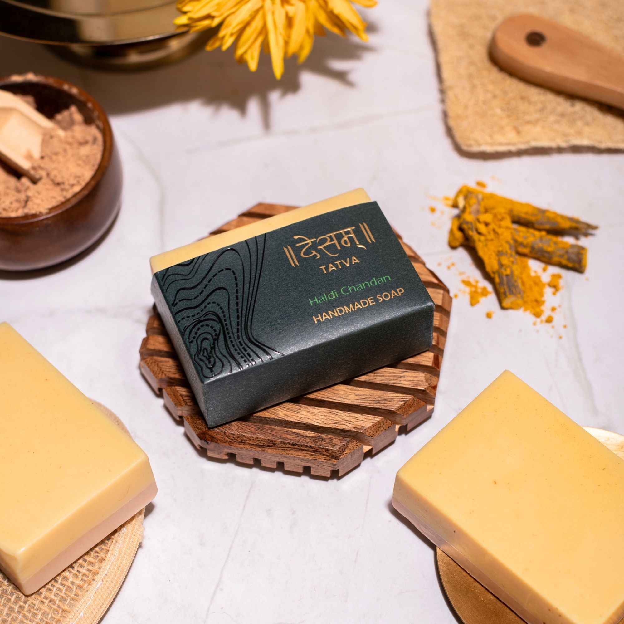 Desam Organics Haldi Chandan Handmade Skincare Soap