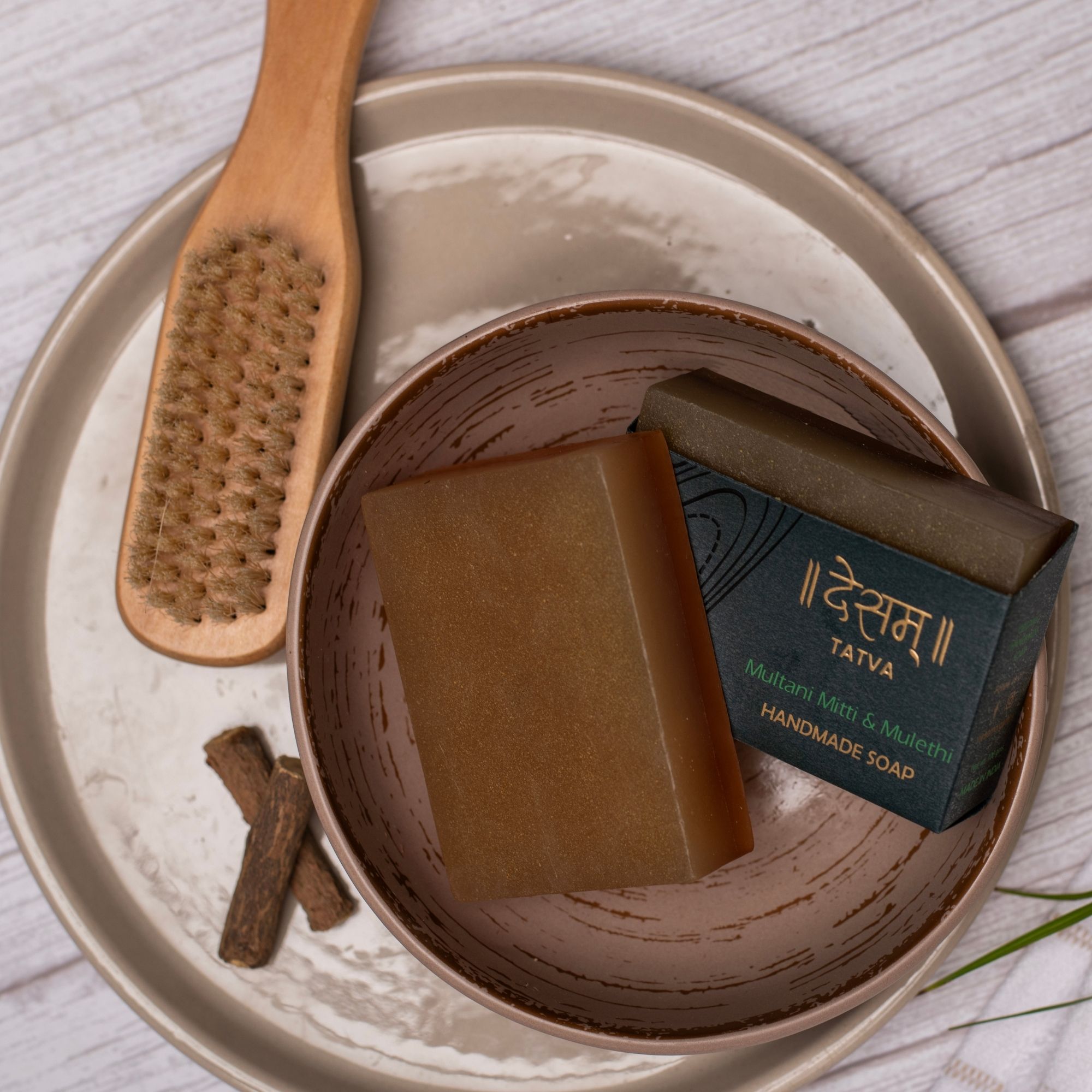 Desam Organics Multani Mitti & Mulethi Ayurvedic Skincare Handmade Soap