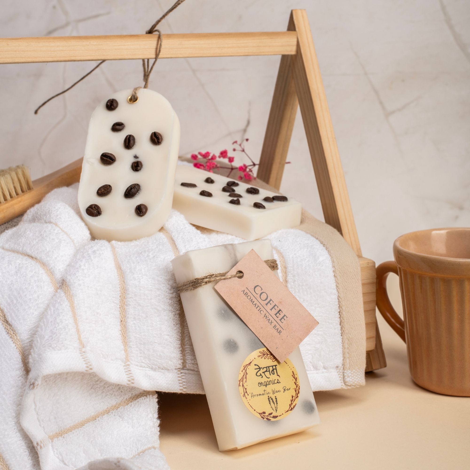 Desam Organics Coffee Aroma Wax Bars (Wardrobe & Drawer Freshener) 