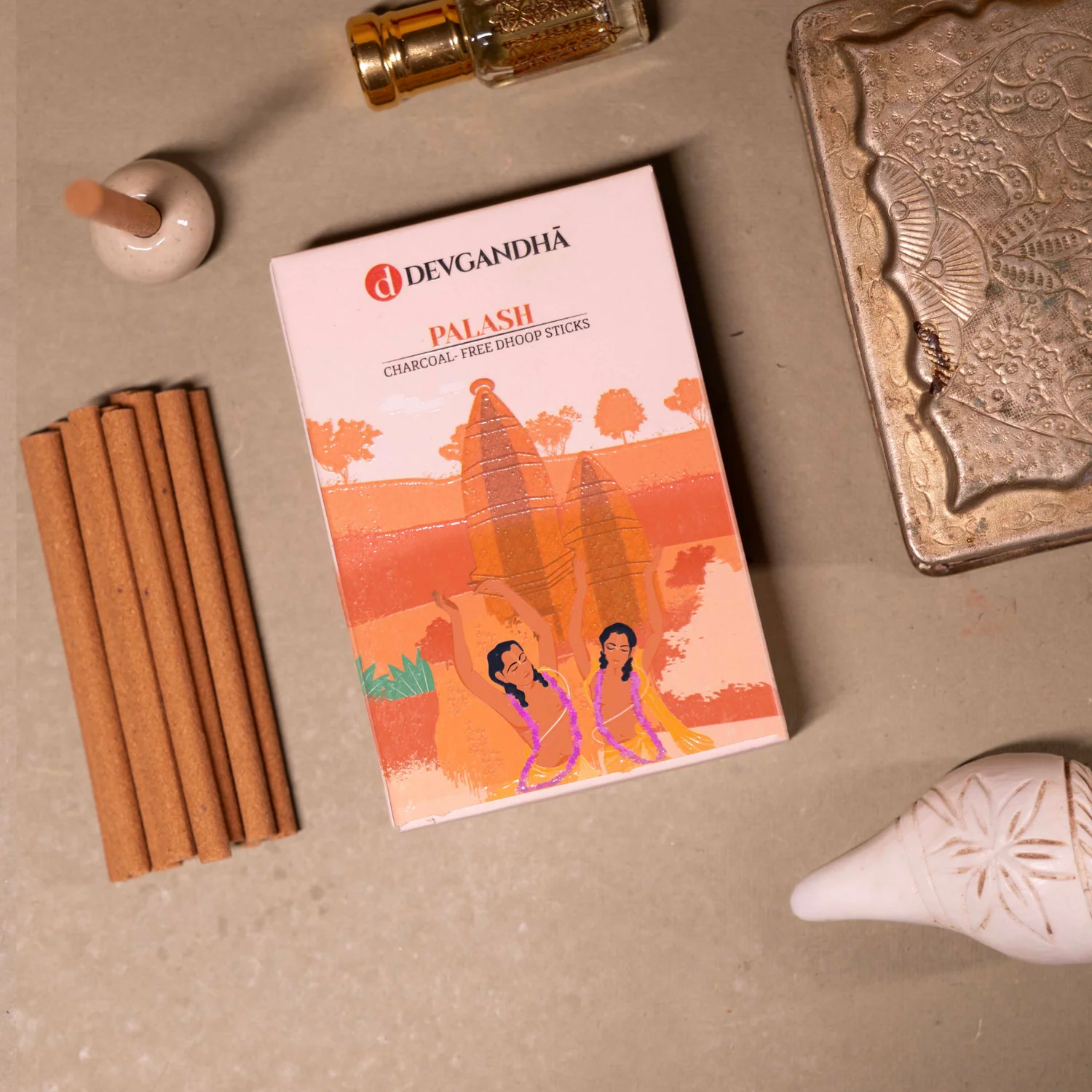 Devgandha Palash Bamboo-less Incense Sticks | (Approx. 40 Sticks)