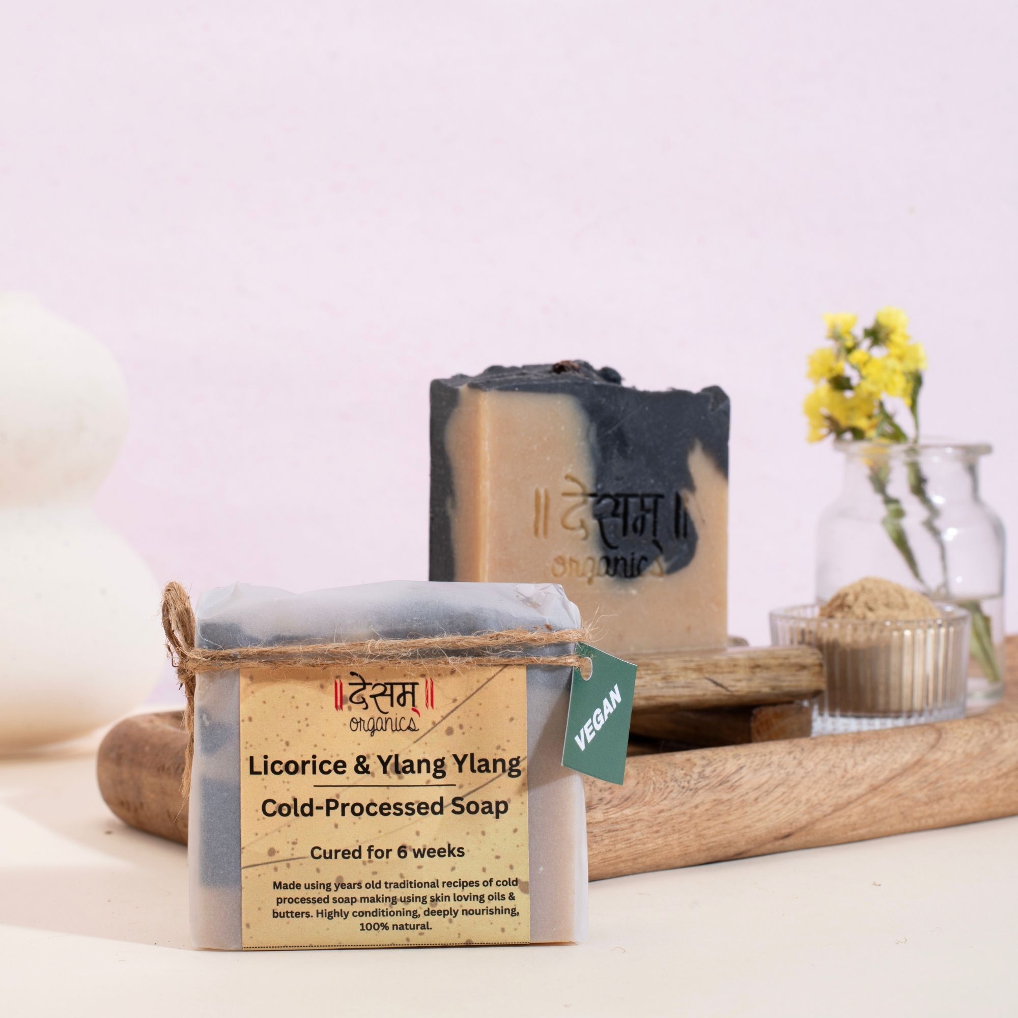 Desam Organics Licorice & Ylang Ylang with Musk Handmade Cold Process Soap