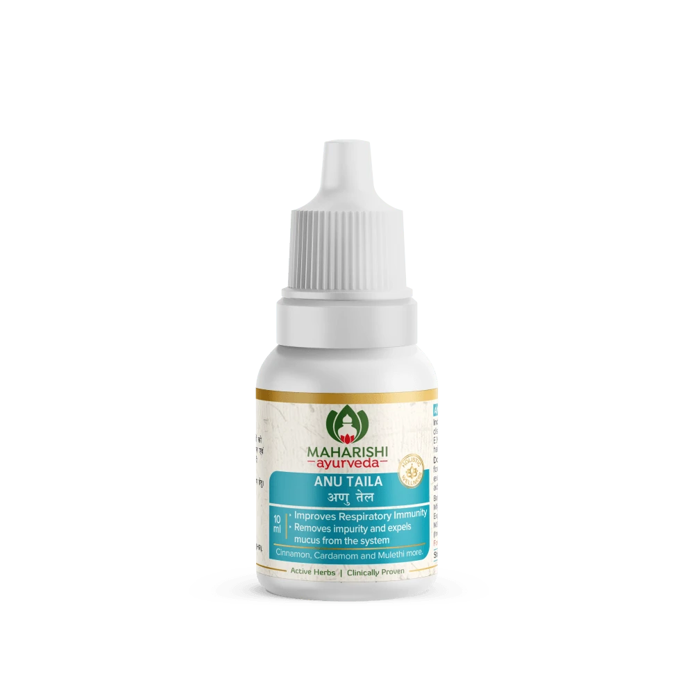 Maharishi Ayurveda Anu Taila | Ayurvedic Nasal Oil for Congestion, Allergy & Sinus Relief | Indian product Online Shopping Store