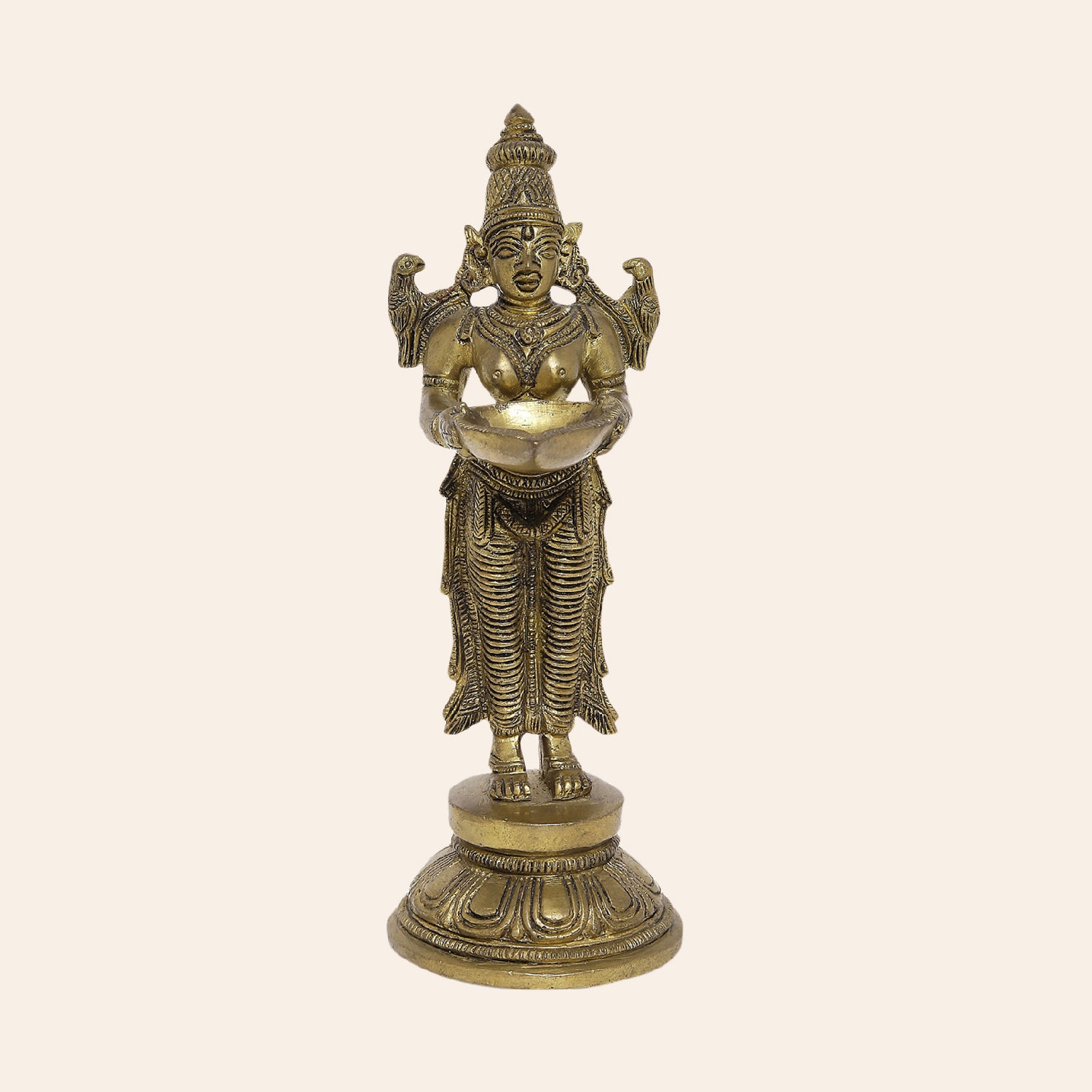 Brass Deep Laxmi Small 8 in_1 | Indian product Online Shopping Store
