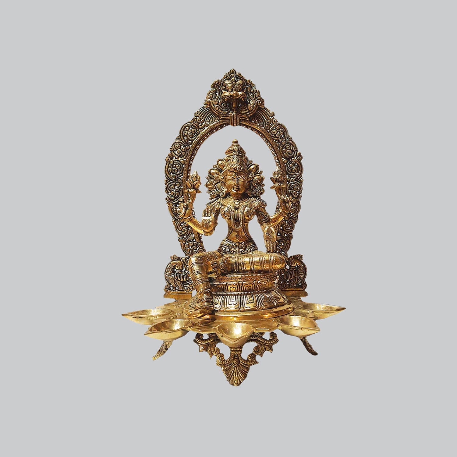 Brass Deepak Laxmi in Arch 18 in_1 | Indian product Online Shopping Store