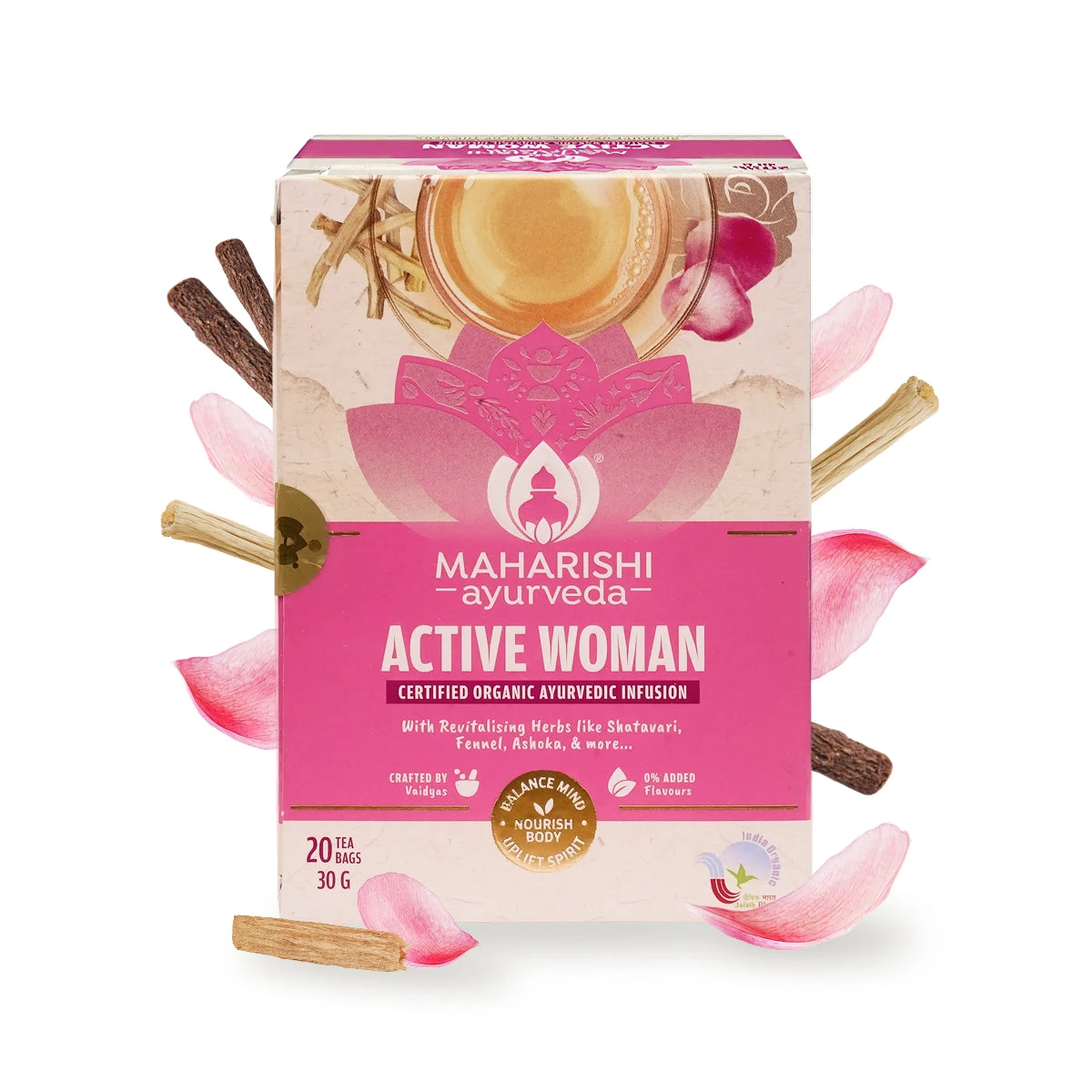 Maharishi Ayurveda Active Woman Tea Well Women Holistic Support Blend_1 | Indian product Online Shopping Store