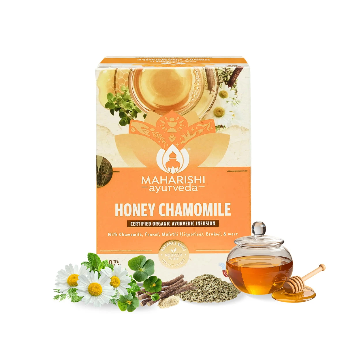 Maharishi Ayurveda Honey Chamomile Tea Restorative Sleep & Relaxation Blend_1 | Indian product Online Shopping Store