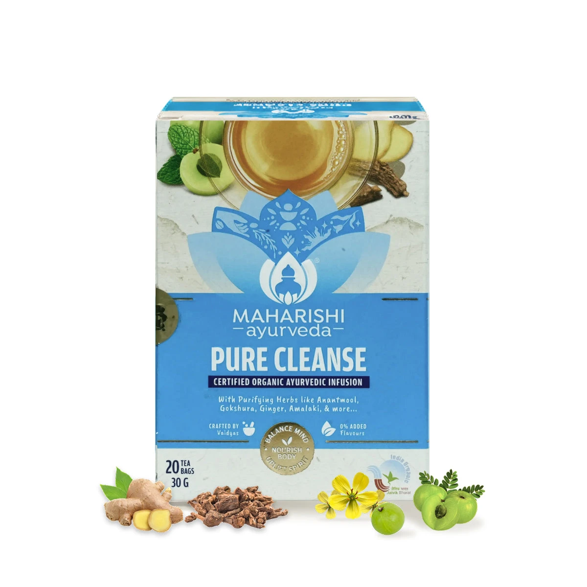 Maharishi Ayurveda Pure Cleanse Ayurvedic Detox Tea Natural Purifying Herbal Blend_1 | Indian product Online Shopping Store