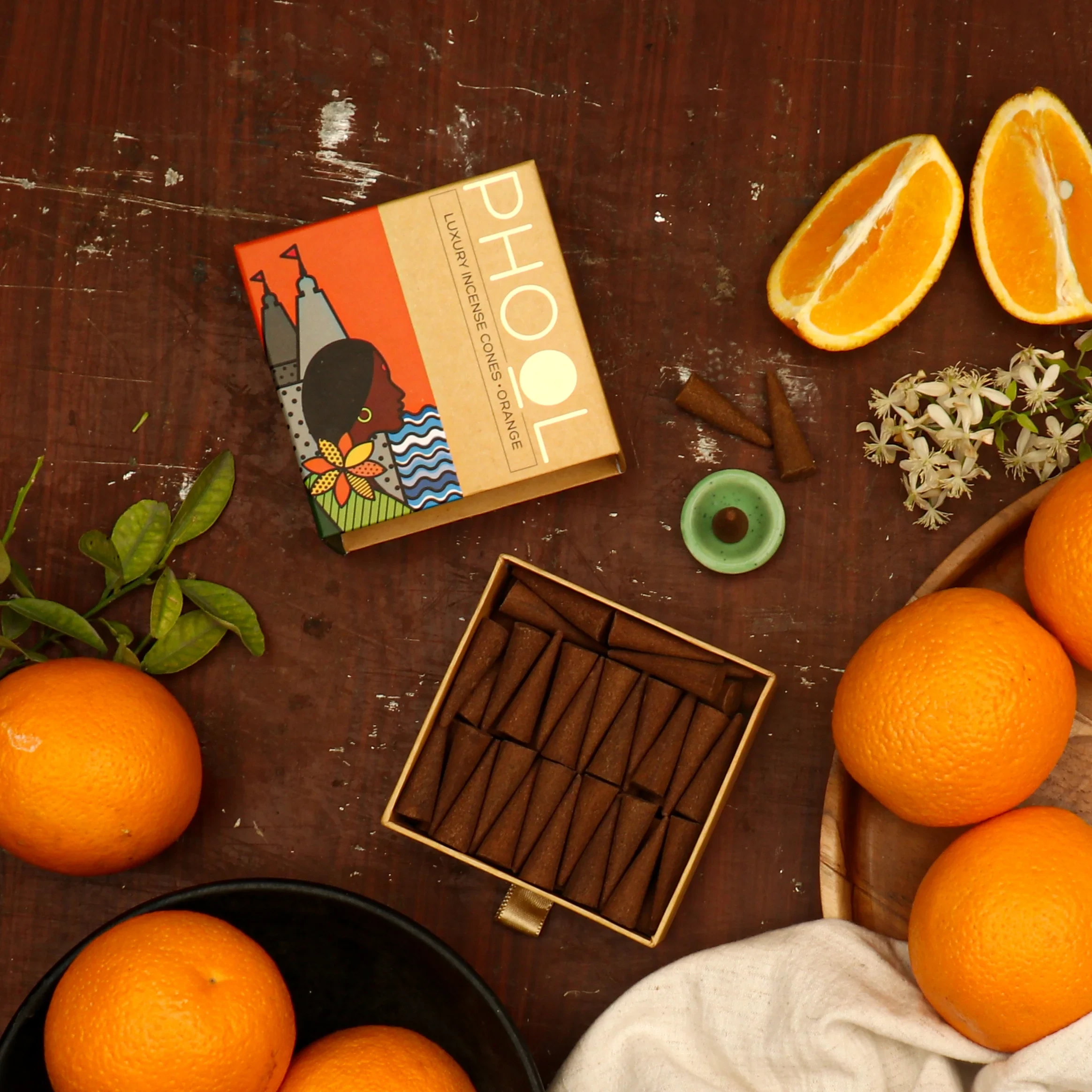 Phool Natural Incense Cones - Orange_1 | Indian product Online Shopping Store