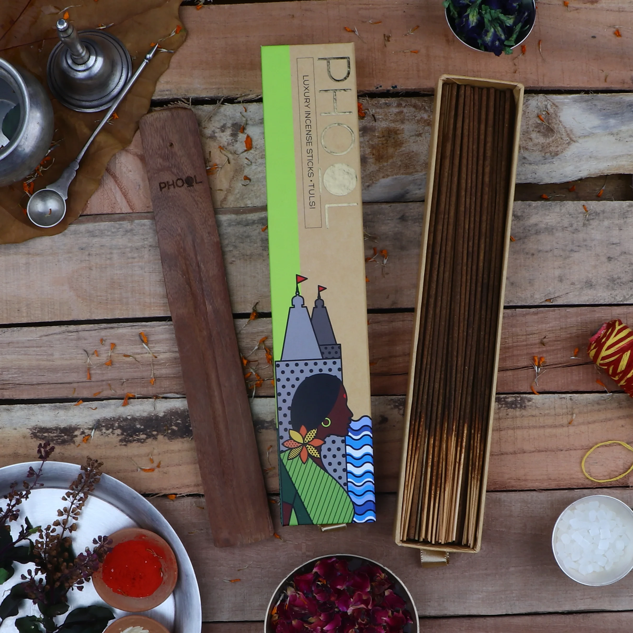 Phool Natural Incense Sticks - Tulsi_1 | Indian product Online Shopping Store