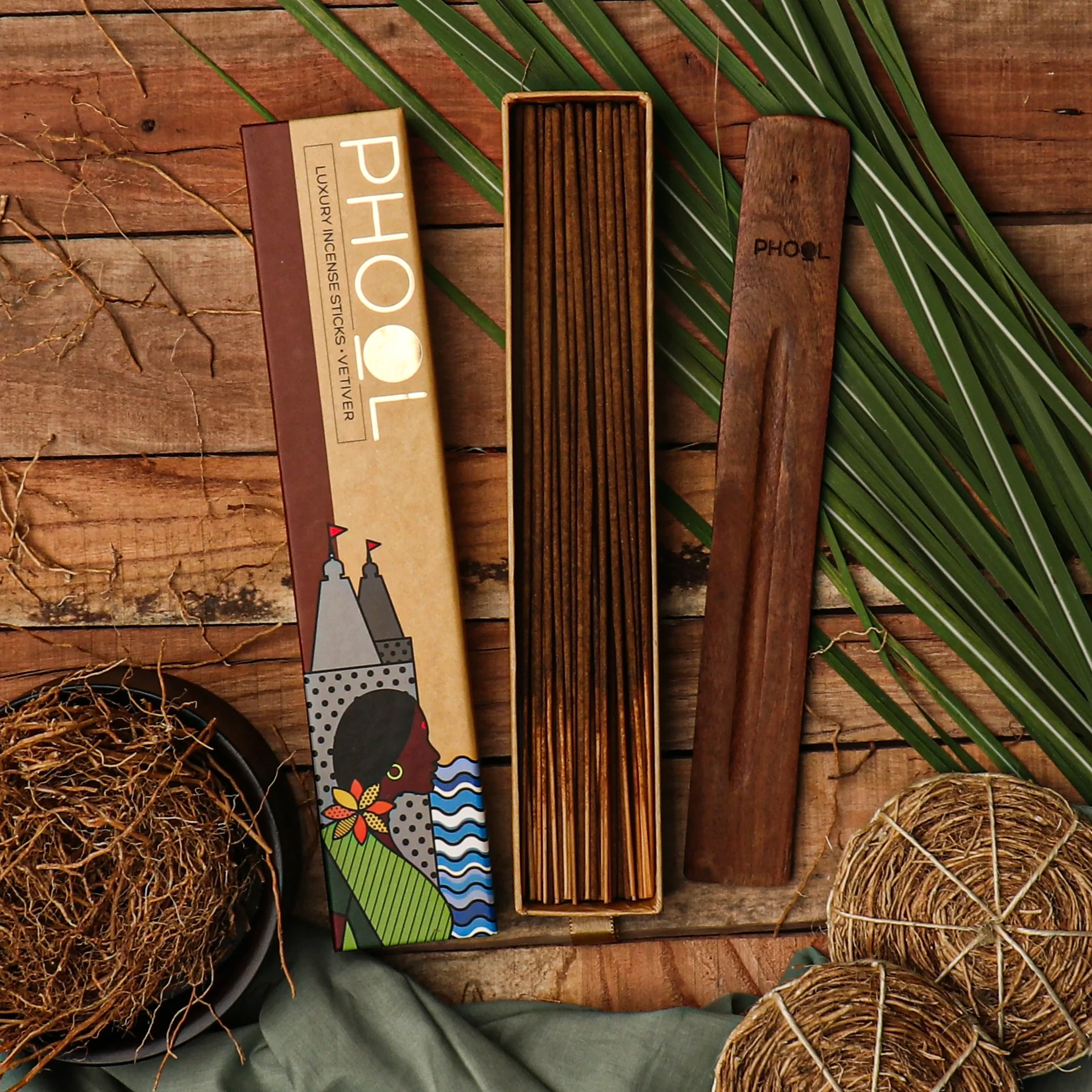 Phool Natural Incense Sticks - Vetiver_1 | Indian product Online Shopping Store