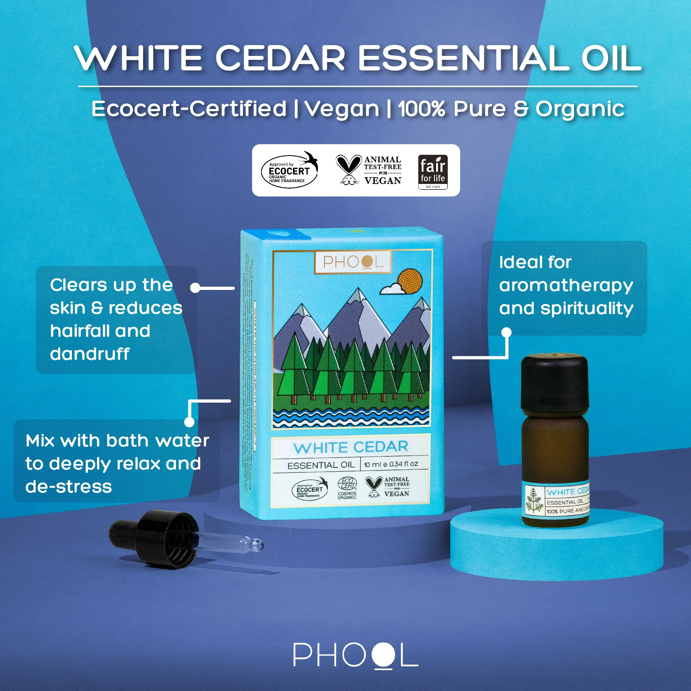 Phool White Cedar Essential Oil_1 | Indian product Online Shopping Store