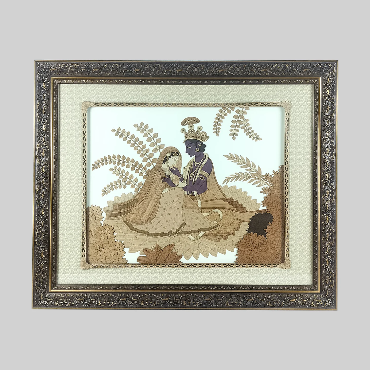 Radha Shayam Wood Art Frame 26 in x 32 in_1 | Indian product Online Shopping Store