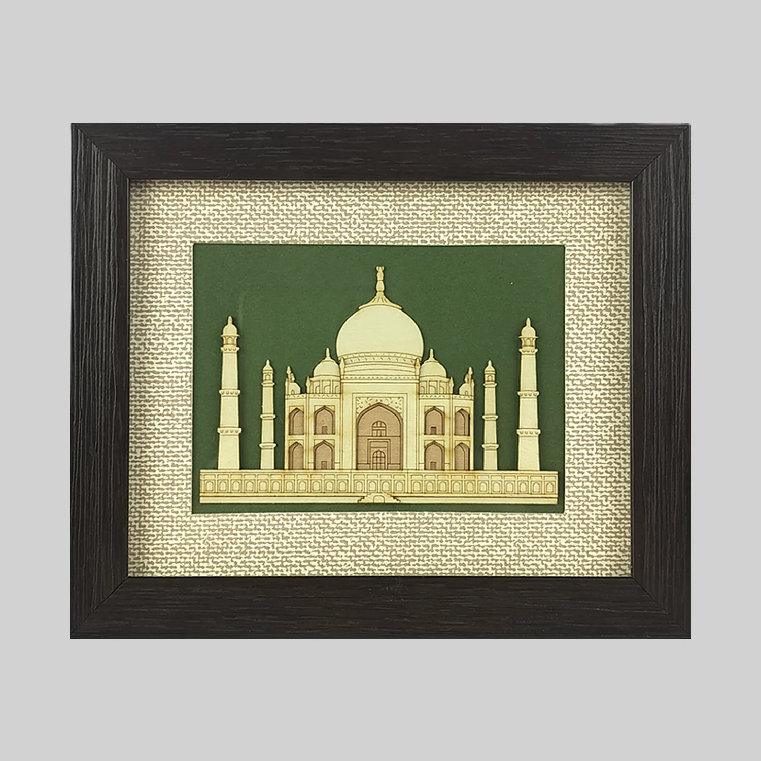 Taj Mahal Wood Art Frame 5 in x 6 in_1 | Indian product Online Shopping Store