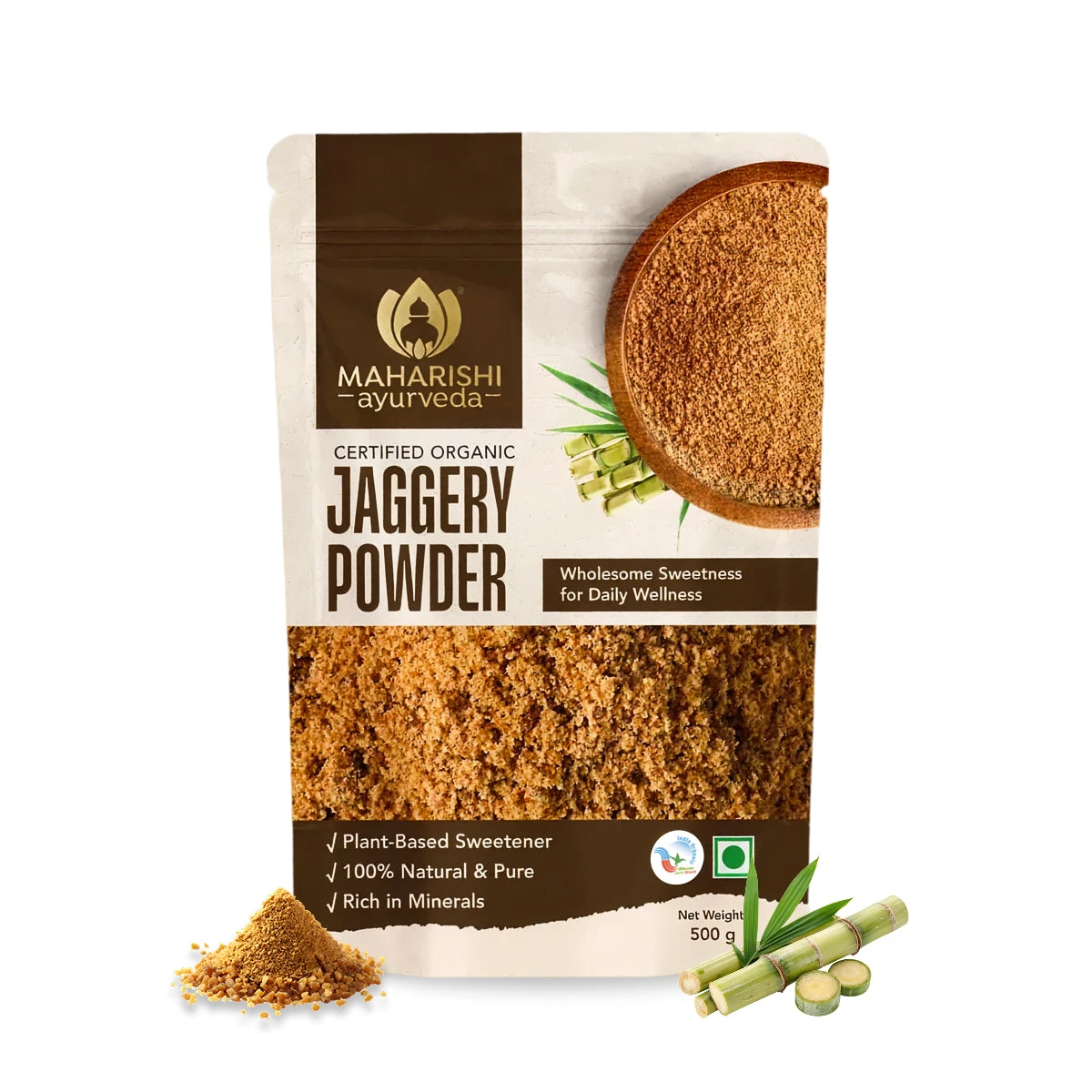 Maharishi Ayurveda Organic Jaggery Powder | Helps Aids In Digestion And Gut Health