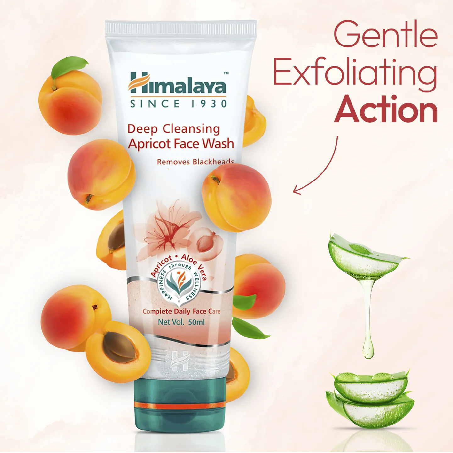 Himalaya Deep Cleansing Apricot Face Wash - Totally Indian