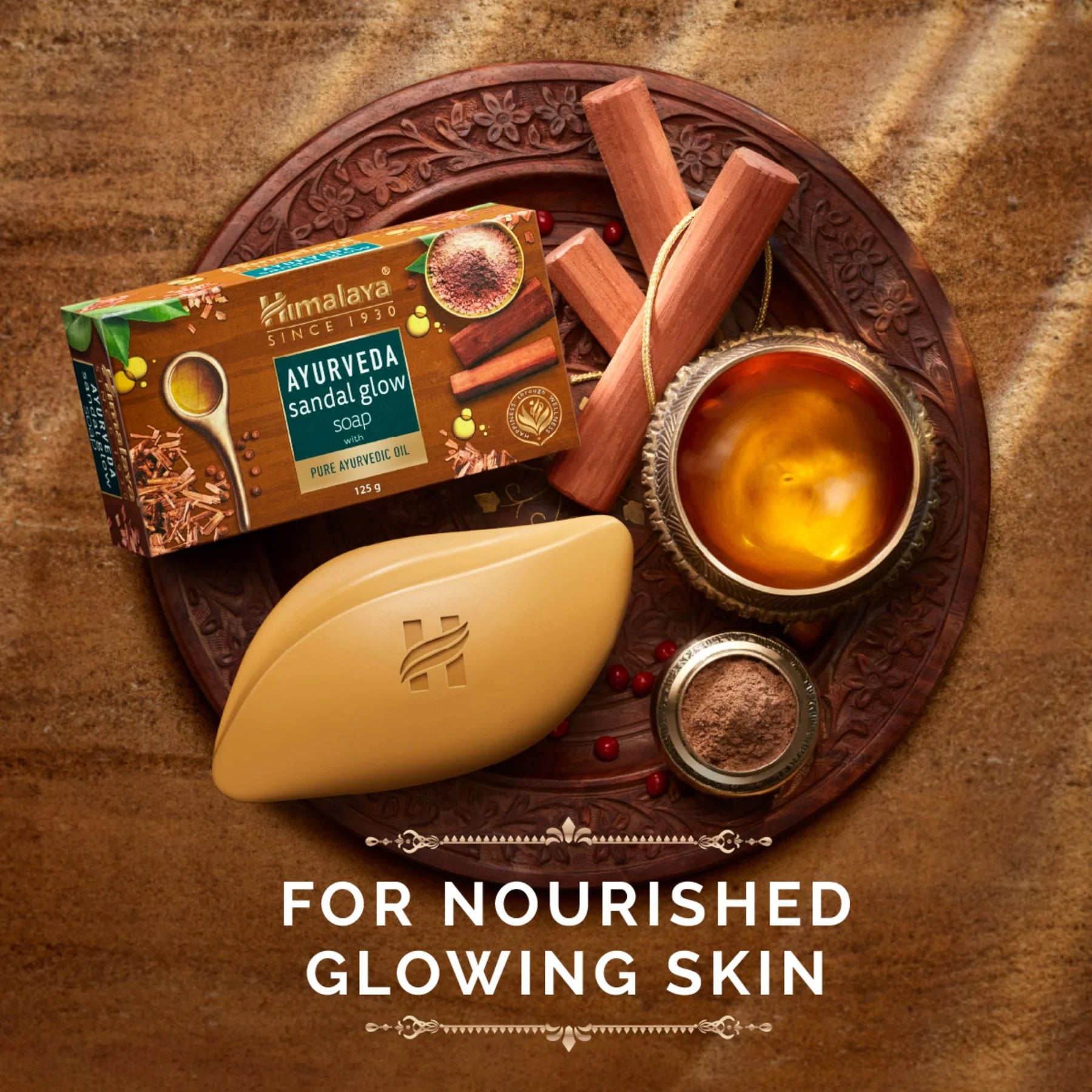 Himalaya Ayurveda Sandal Glow Soap - Totally Indian