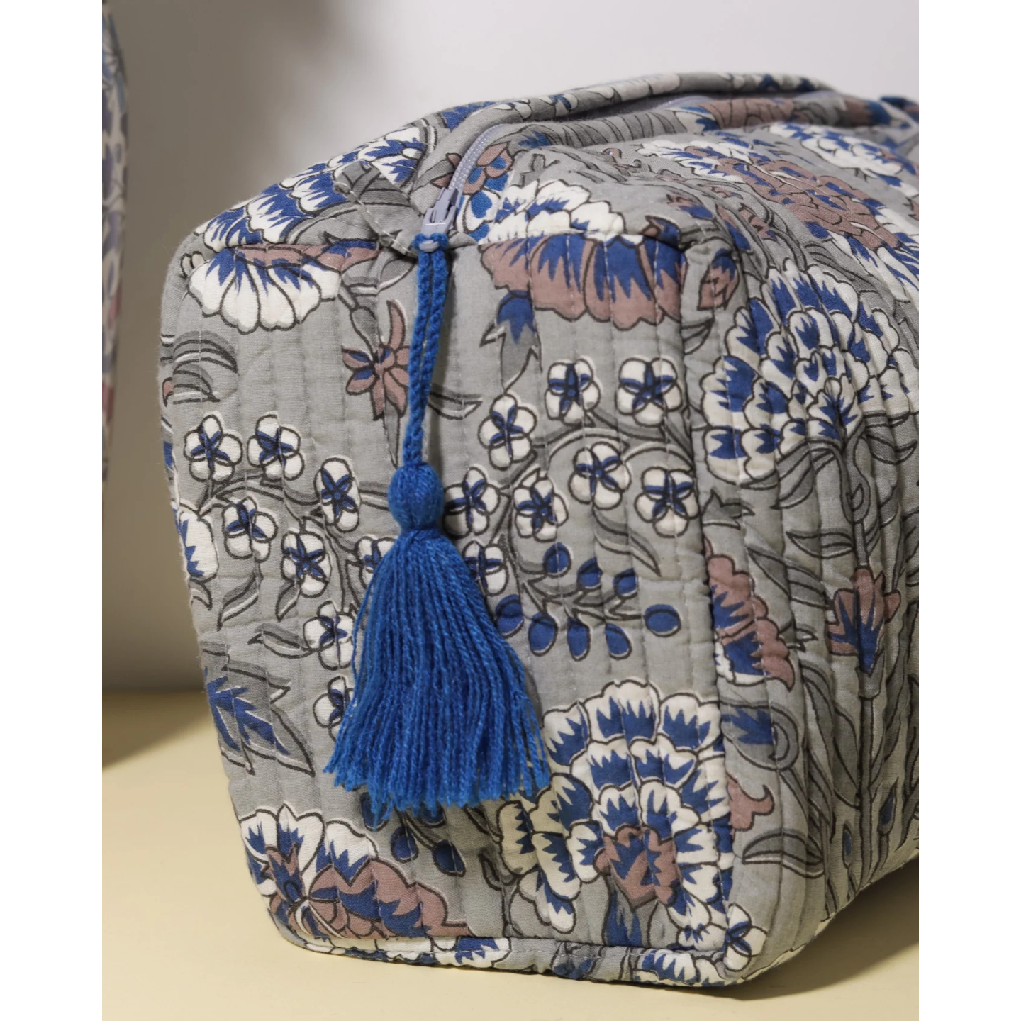 Ayuda Homes - Bloom Quilted Pouch - Totally Indian