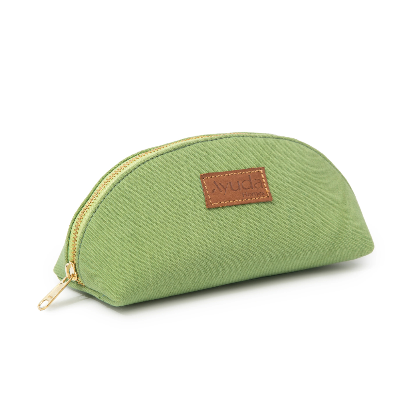 Ayuda Homes - Canvas ArcStyle Organizer Pouch - Green - Totally Indian