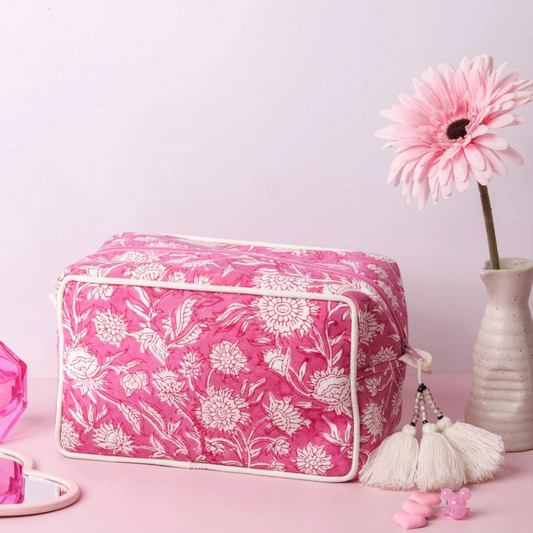 Ayuda Homes - Gulabi - Multi Utility Pouch - Totally Indian