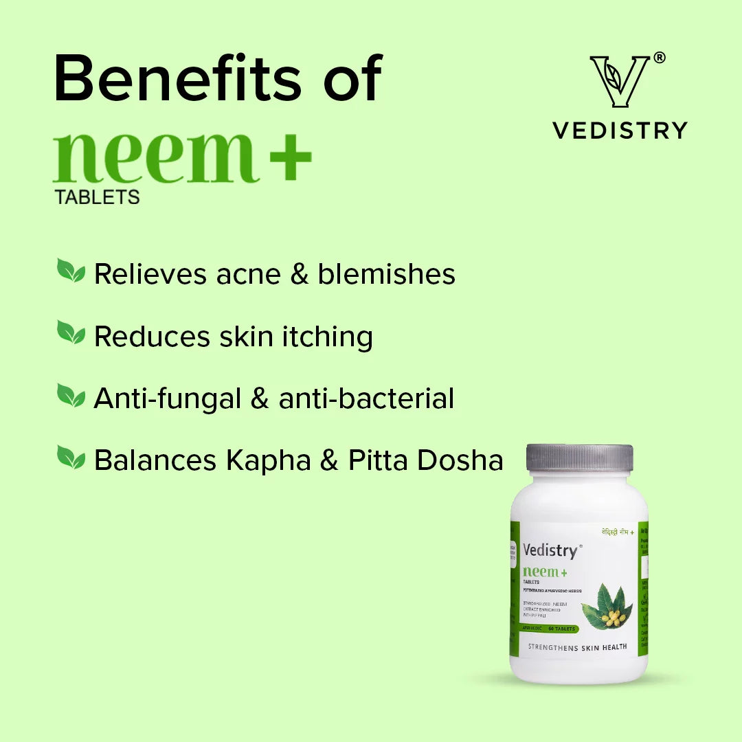 Vedistry Neem+ Tablets - Totally Indian