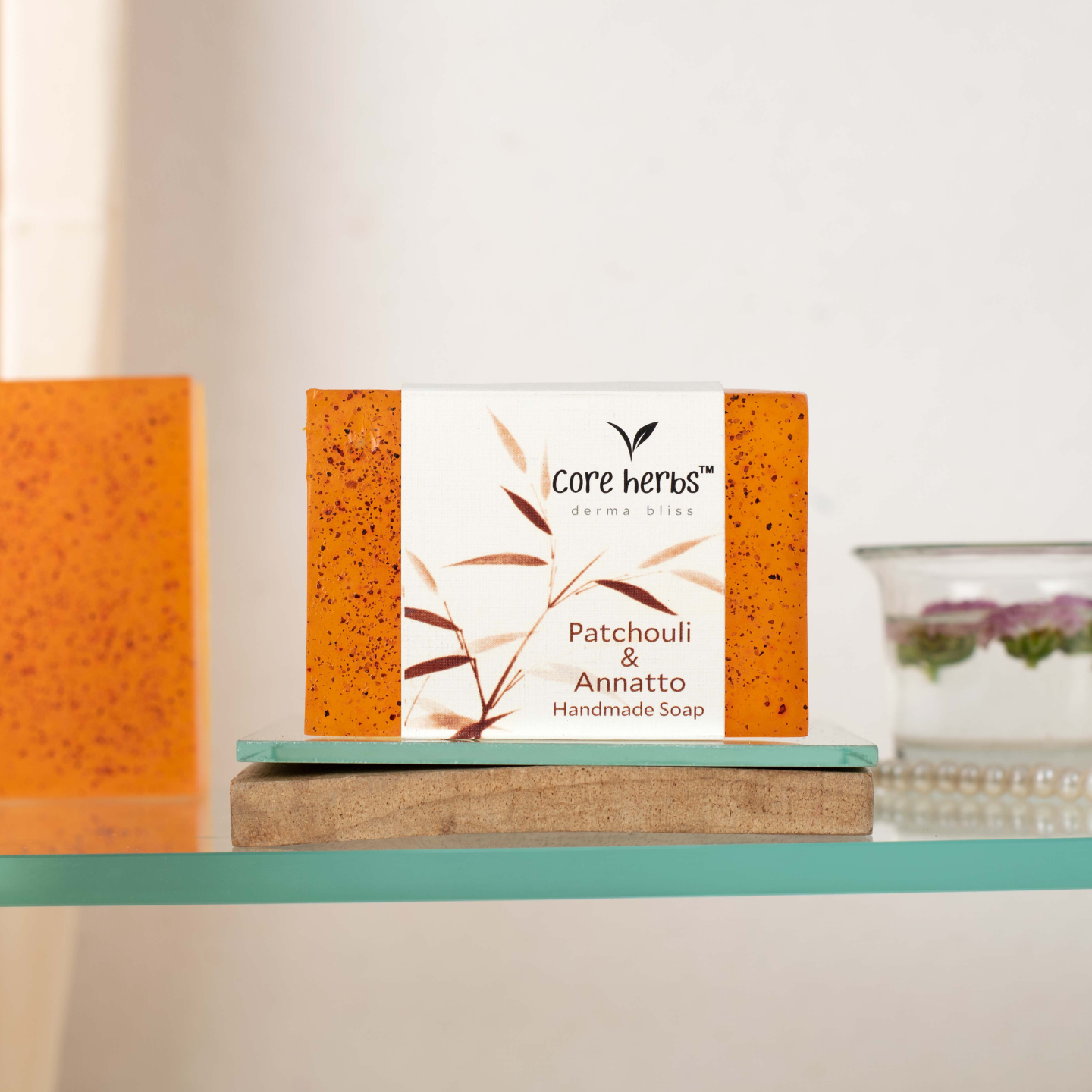 Core Herbs Patchouli & Annatto Natural Skincare Soap - Totally Indian