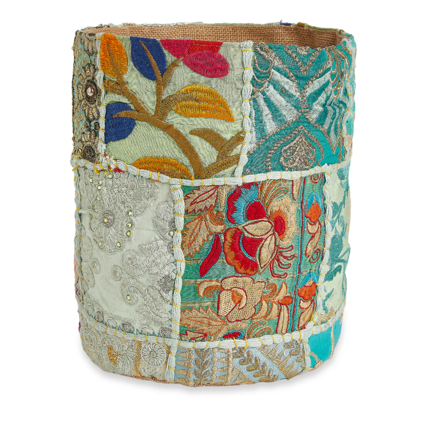 Ayuda Homes - Sea Green Pot Cover (Medium) - Totally Indian