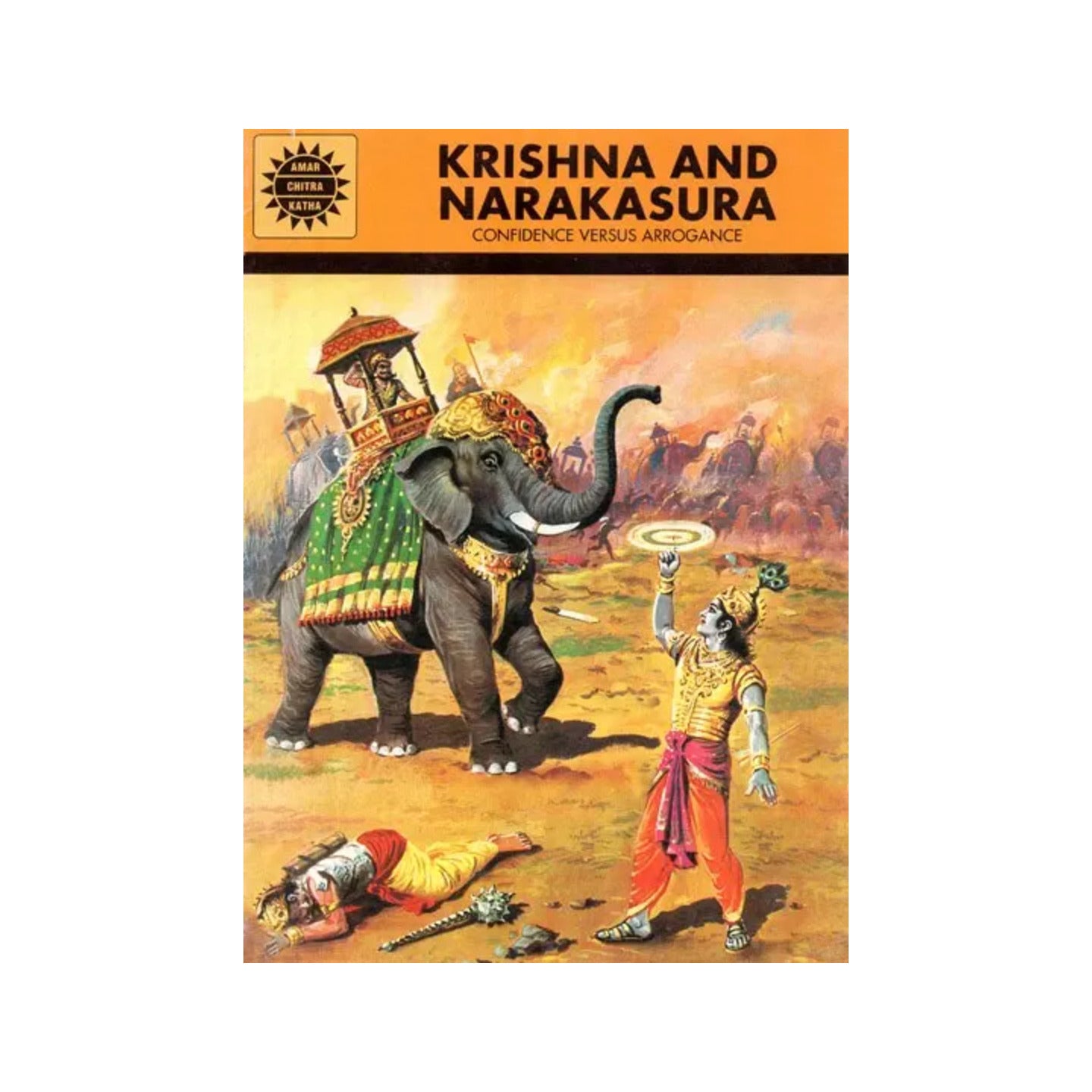 Krishna And Narakasura - Totally Indian