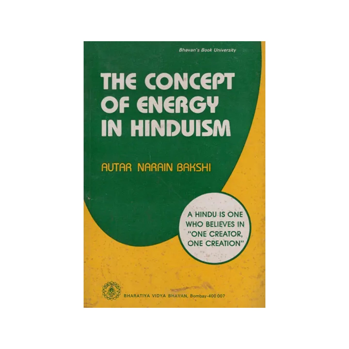 The Concept Of Energy In Hinduism (An Old And Rare Book) - Totally Indian