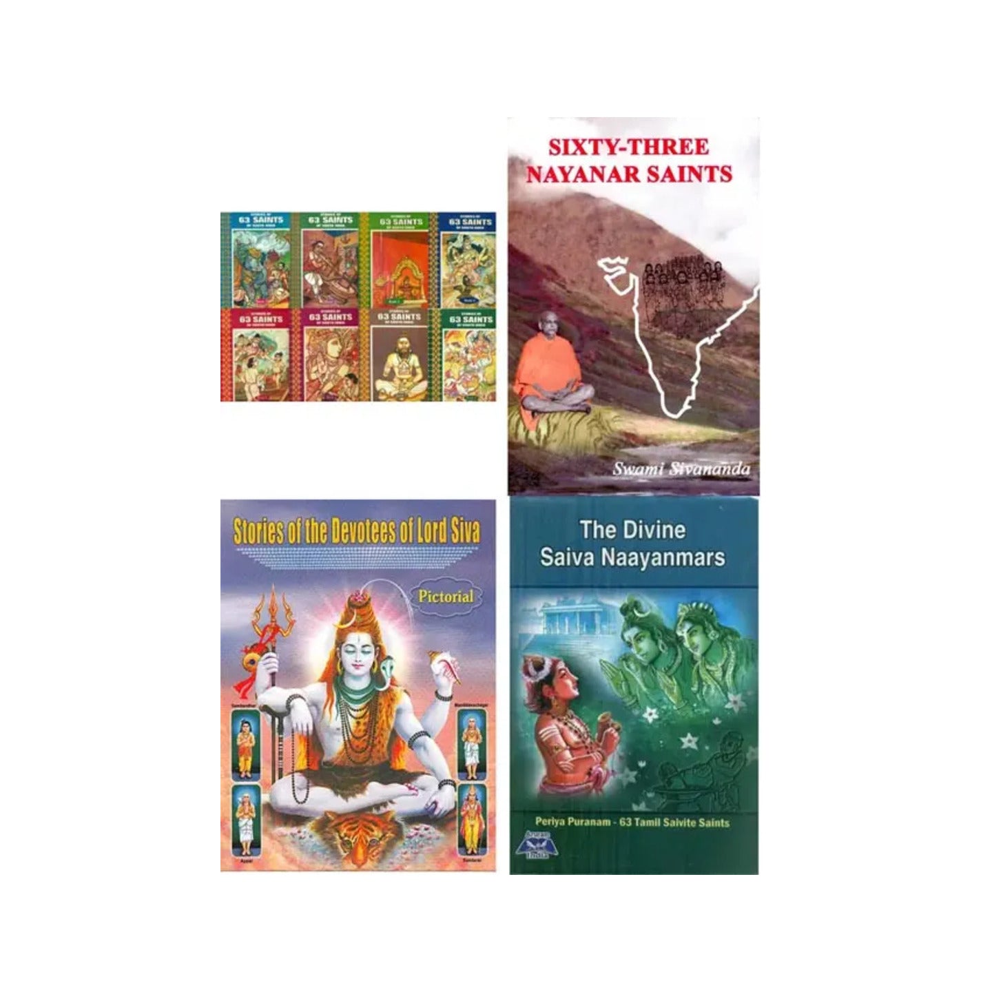 The Sixty-three Nayanmar Saints (The Devotees Of Bhagawan Shiva, Set Of 11 Books) - Totally Indian