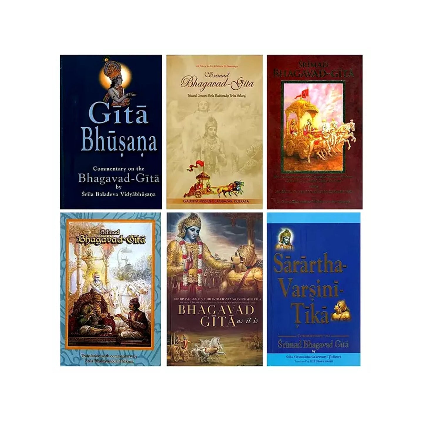 Vaishnava Commentaries On The Gita (Set Of 6 Books) - Totally Indian