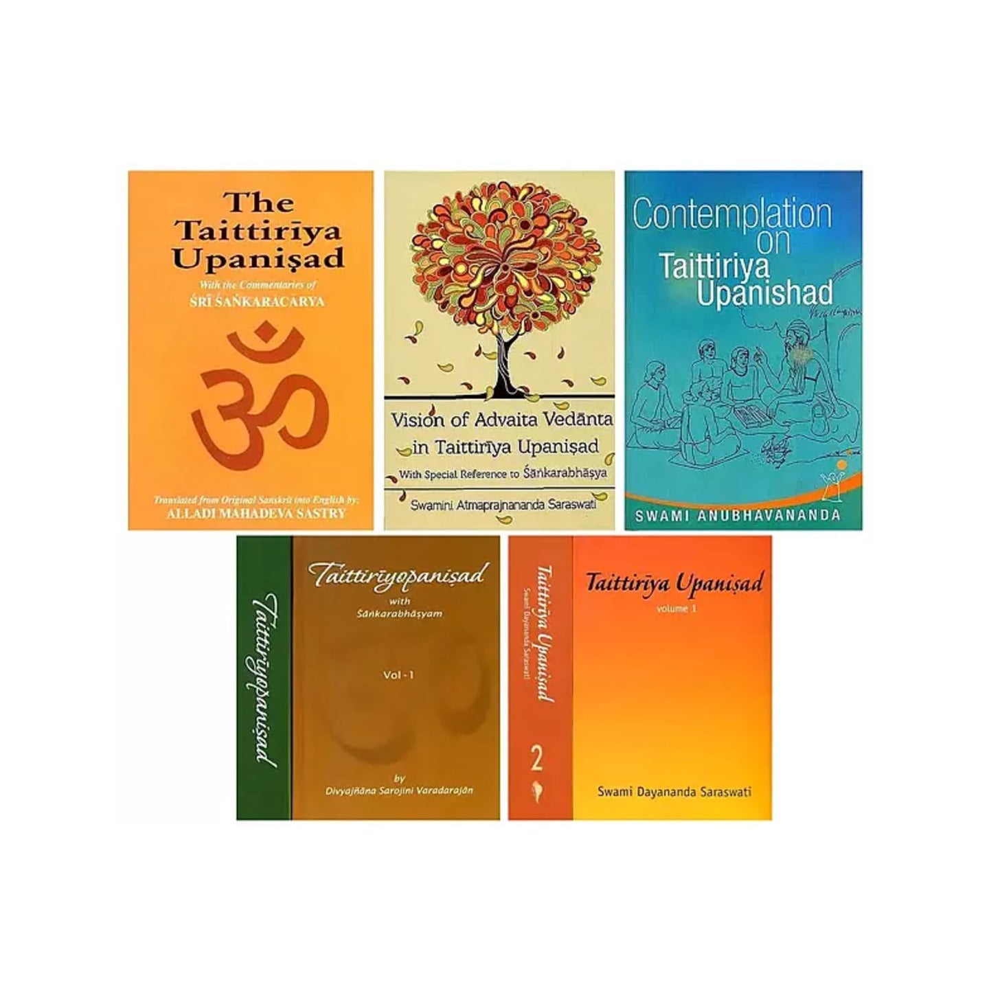 Big Commentaries On The Taittiriya Upanisad (Set Of 6 Books) - Totally Indian