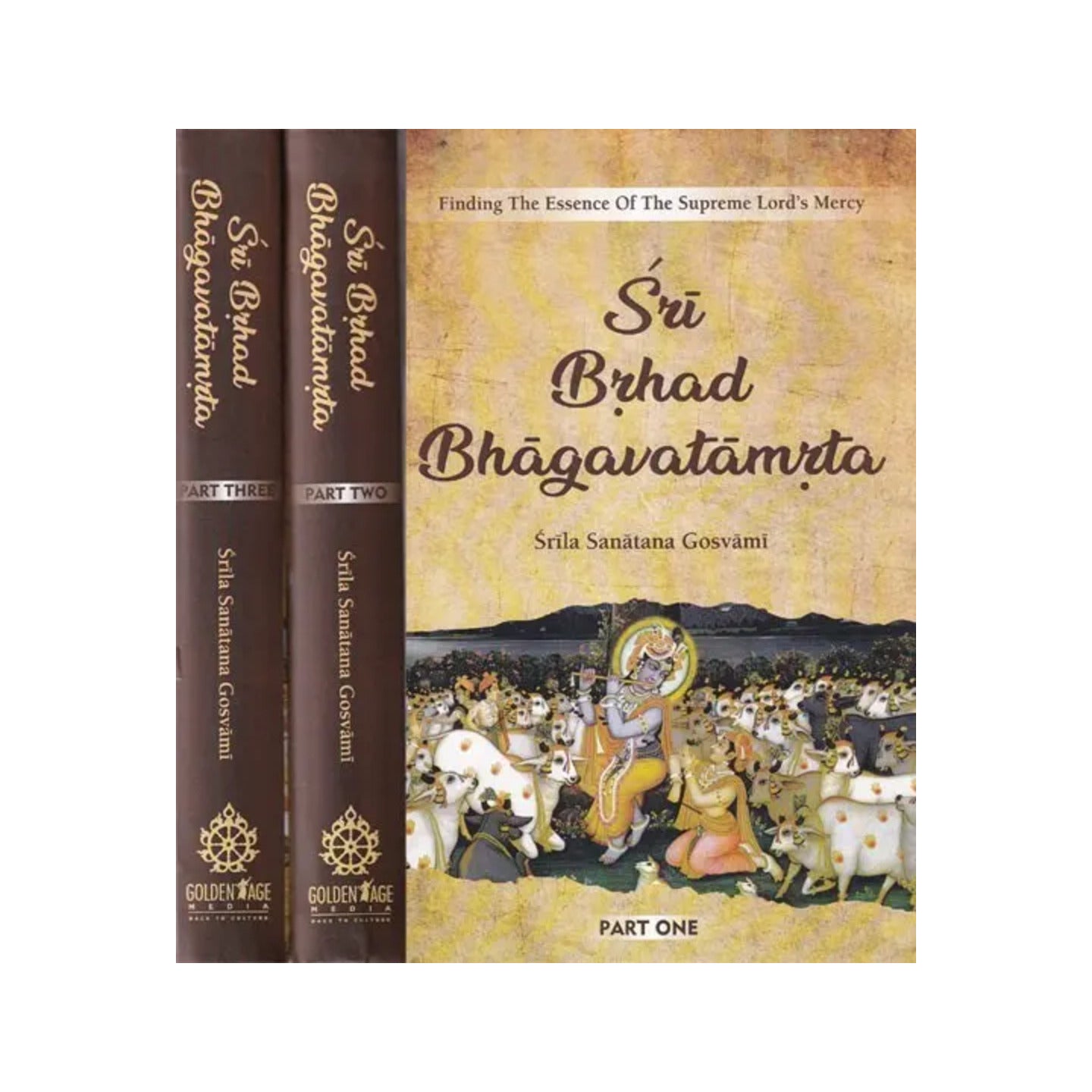 Finding The Essence Of The Supreme Lord's Mercy - Sri Brhad Bhagavatamrta- Text With English Translation And Commentary (Set Of 3 Volumes) - Totally Indian